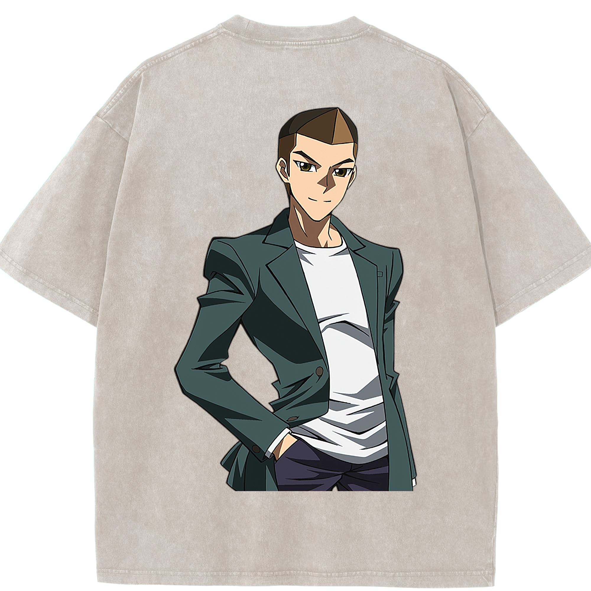 （画像用） 遊☆戯☆王 Yu-Gi-Oh! 綿100% ヴィンテージ風 半袖Tシャツ（背面プリント）