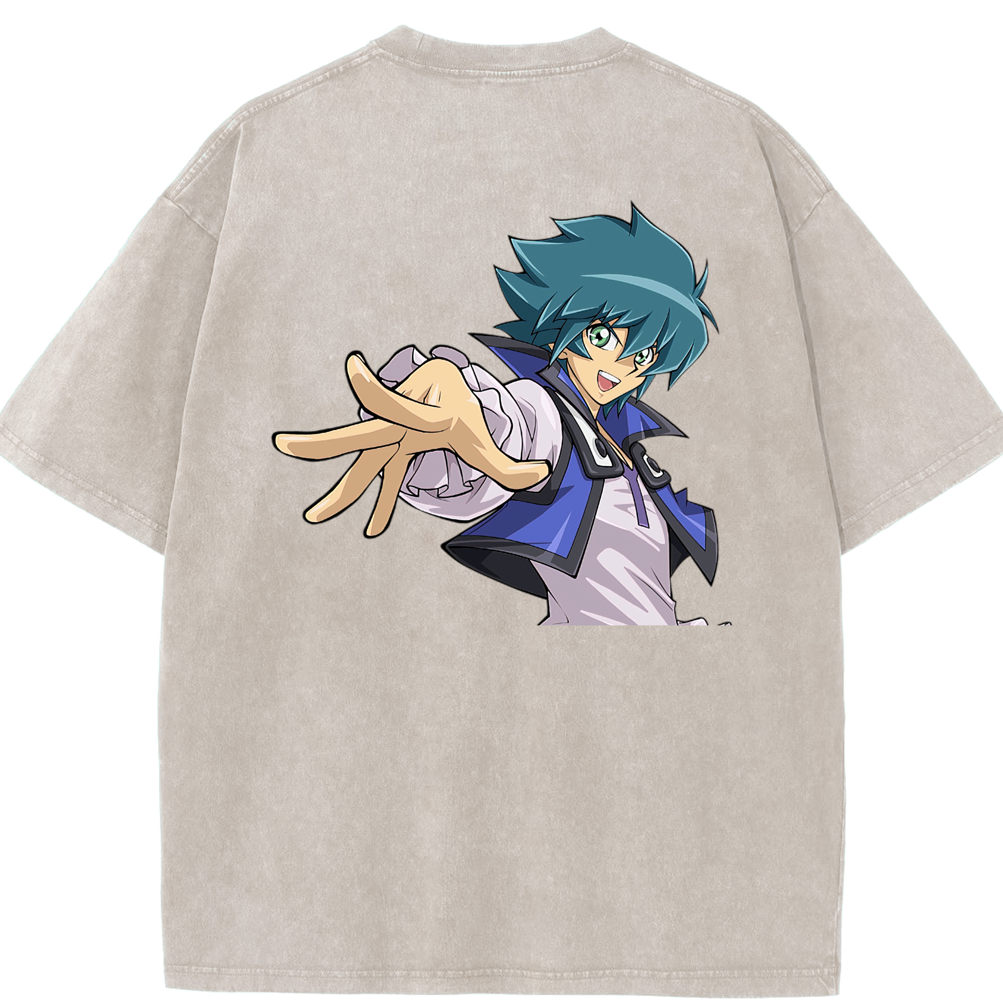 （画像用） 遊☆戯☆王 Yu-Gi-Oh! 綿100% ヴィンテージ風 半袖Tシャツ（背面プリント）