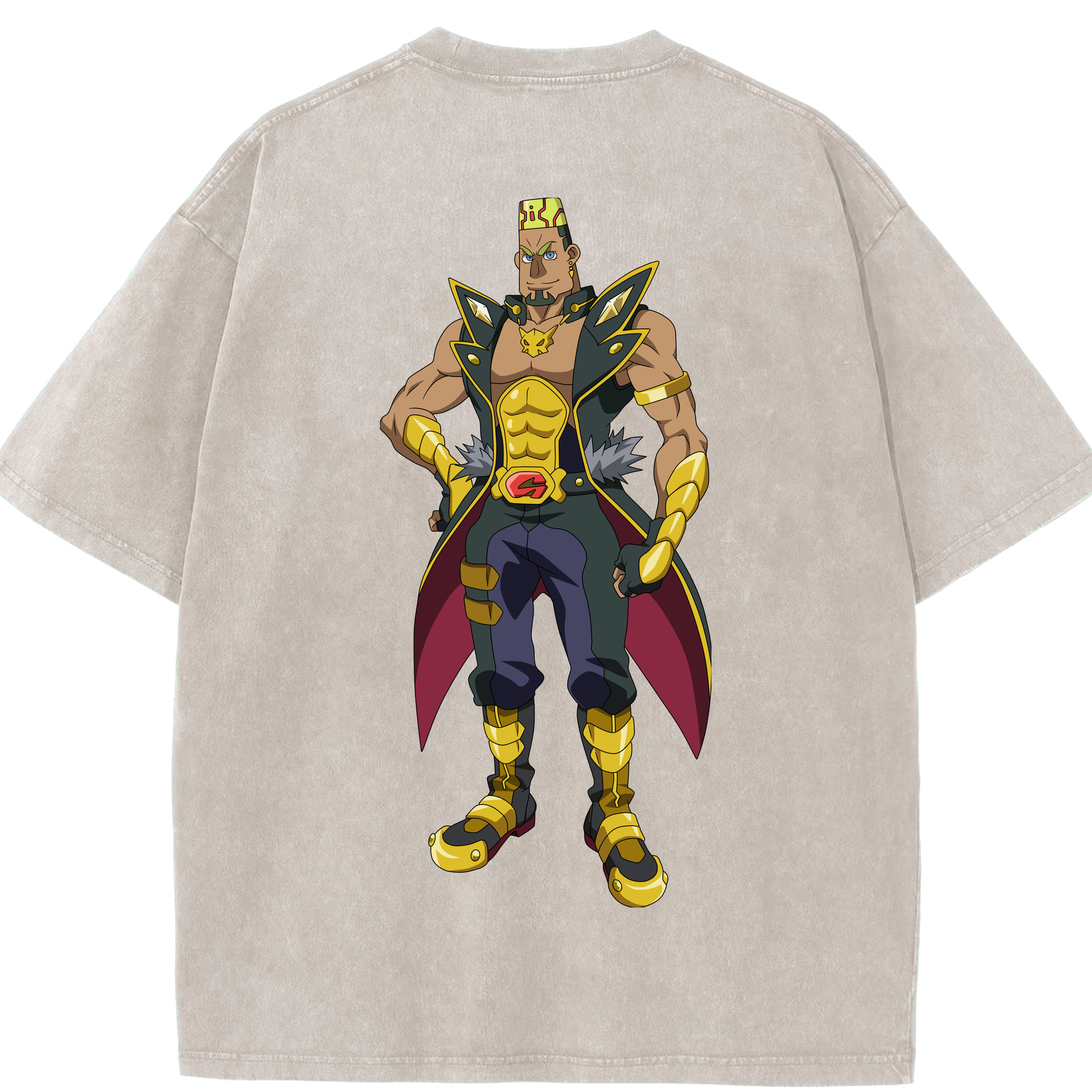 （画像用） 遊☆戯☆王 Yu-Gi-Oh! 綿100% ヴィンテージ風 半袖Tシャツ（背面プリント）