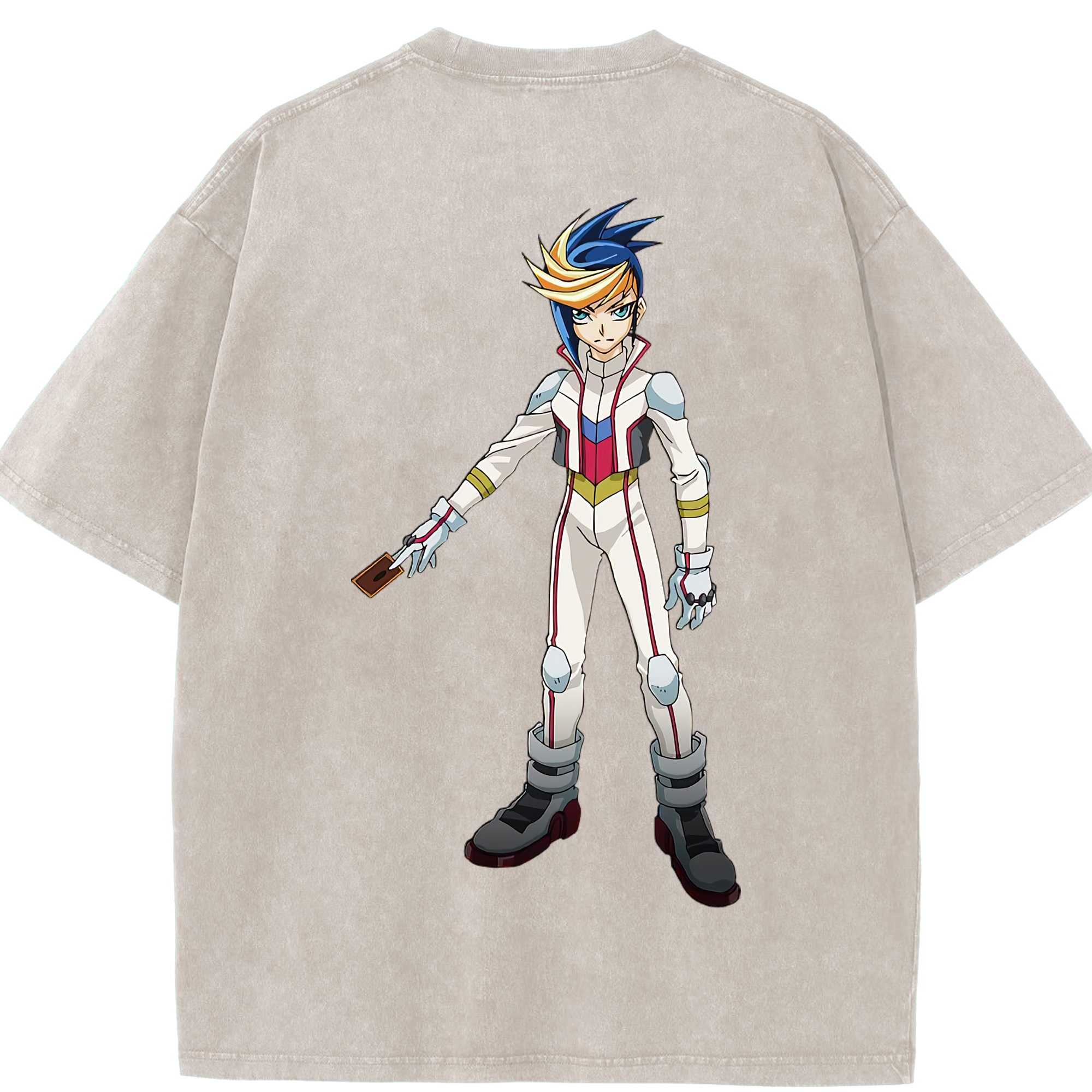 （画像用） 遊☆戯☆王 Yu-Gi-Oh! 綿100% ヴィンテージ風 半袖Tシャツ（背面プリント）