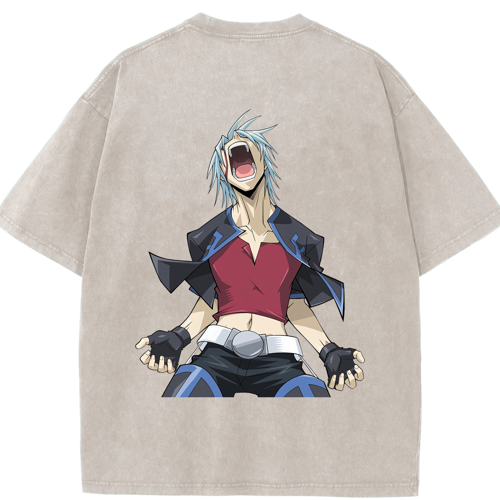 （画像用） 遊☆戯☆王 Yu-Gi-Oh! 綿100% ヴィンテージ風 半袖Tシャツ（背面プリント）