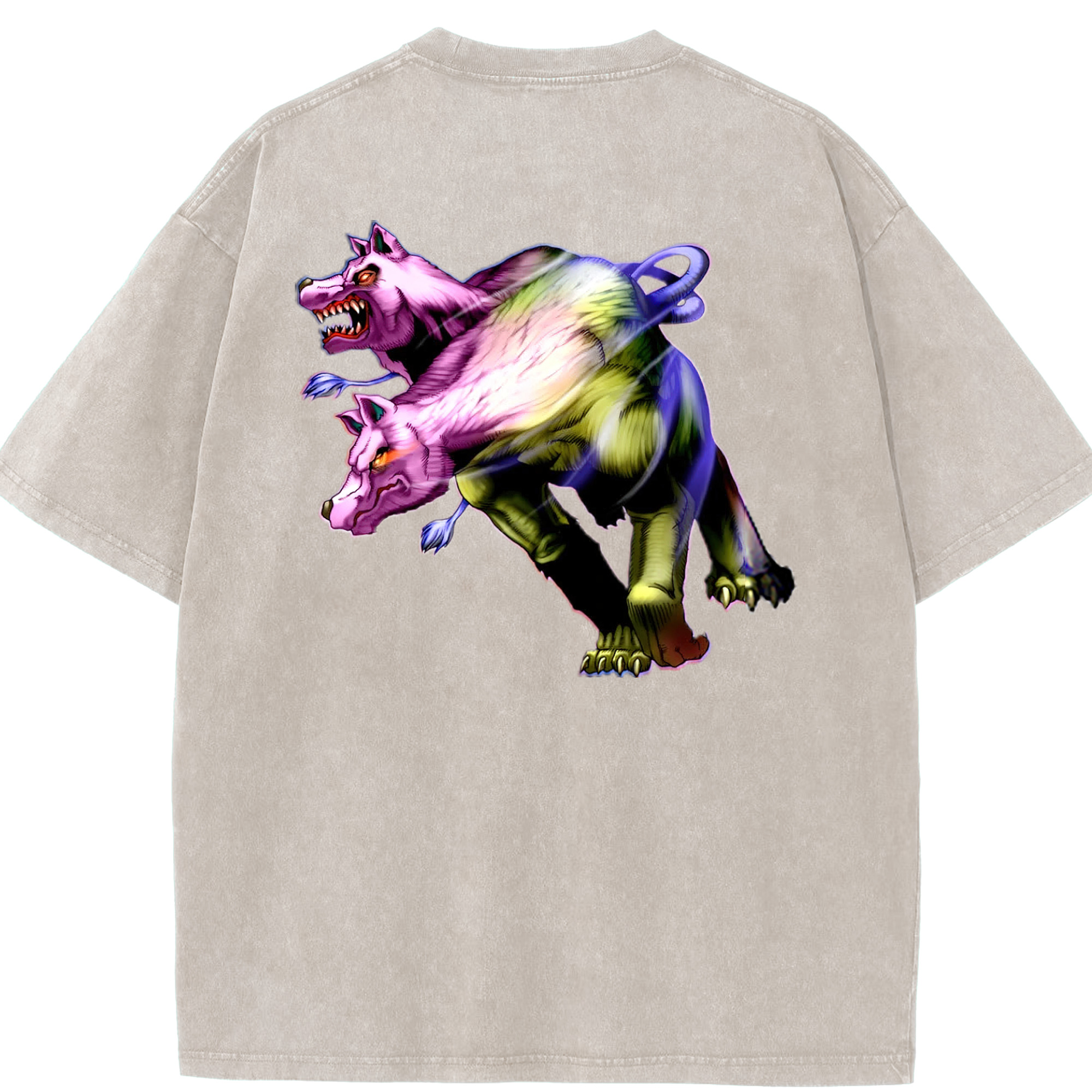 （画像用） 遊☆戯☆王 Yu-Gi-Oh! 綿100% ヴィンテージ風 半袖Tシャツ（背面プリント）