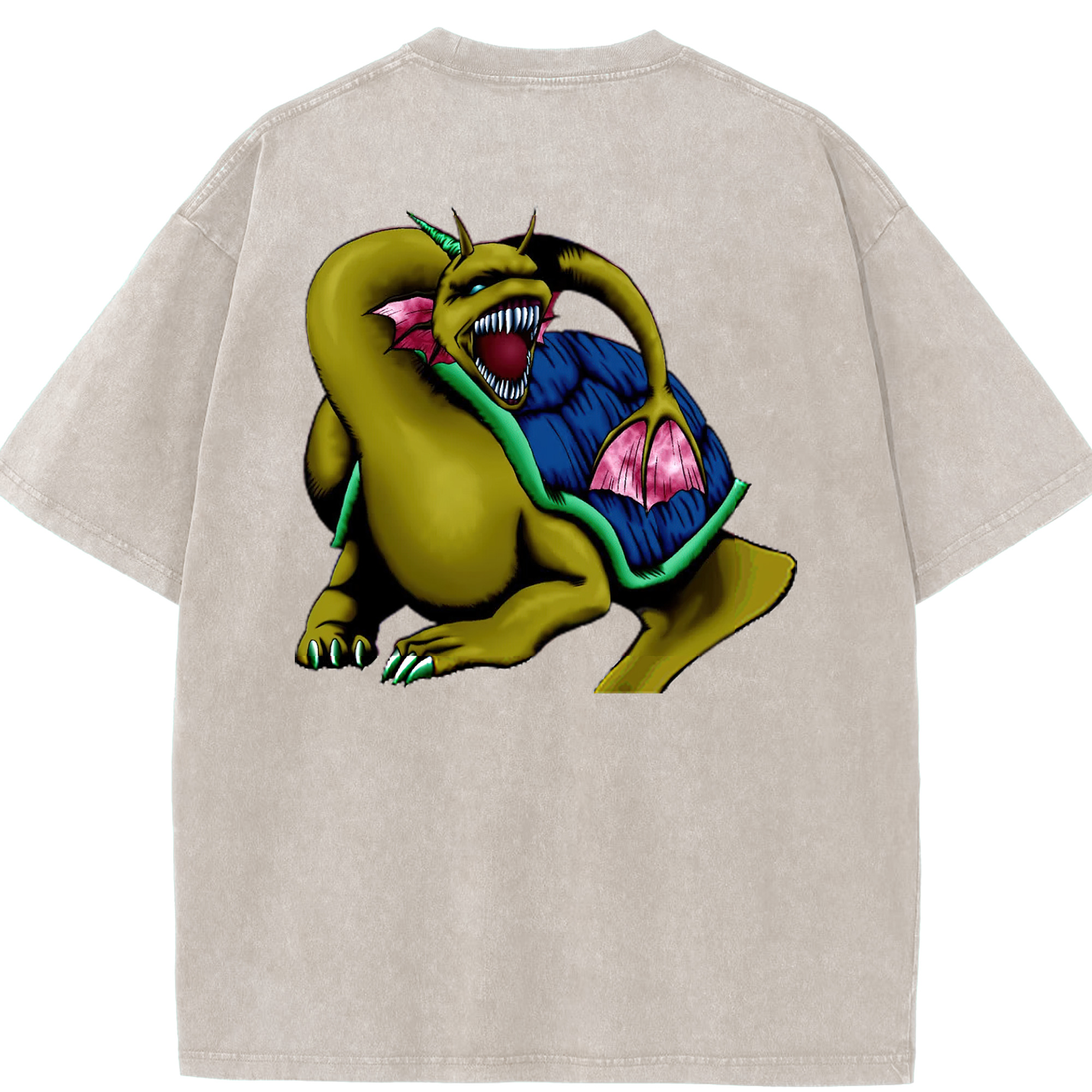 （画像用） 遊☆戯☆王 Yu-Gi-Oh! 綿100% ヴィンテージ風 半袖Tシャツ（背面プリント）