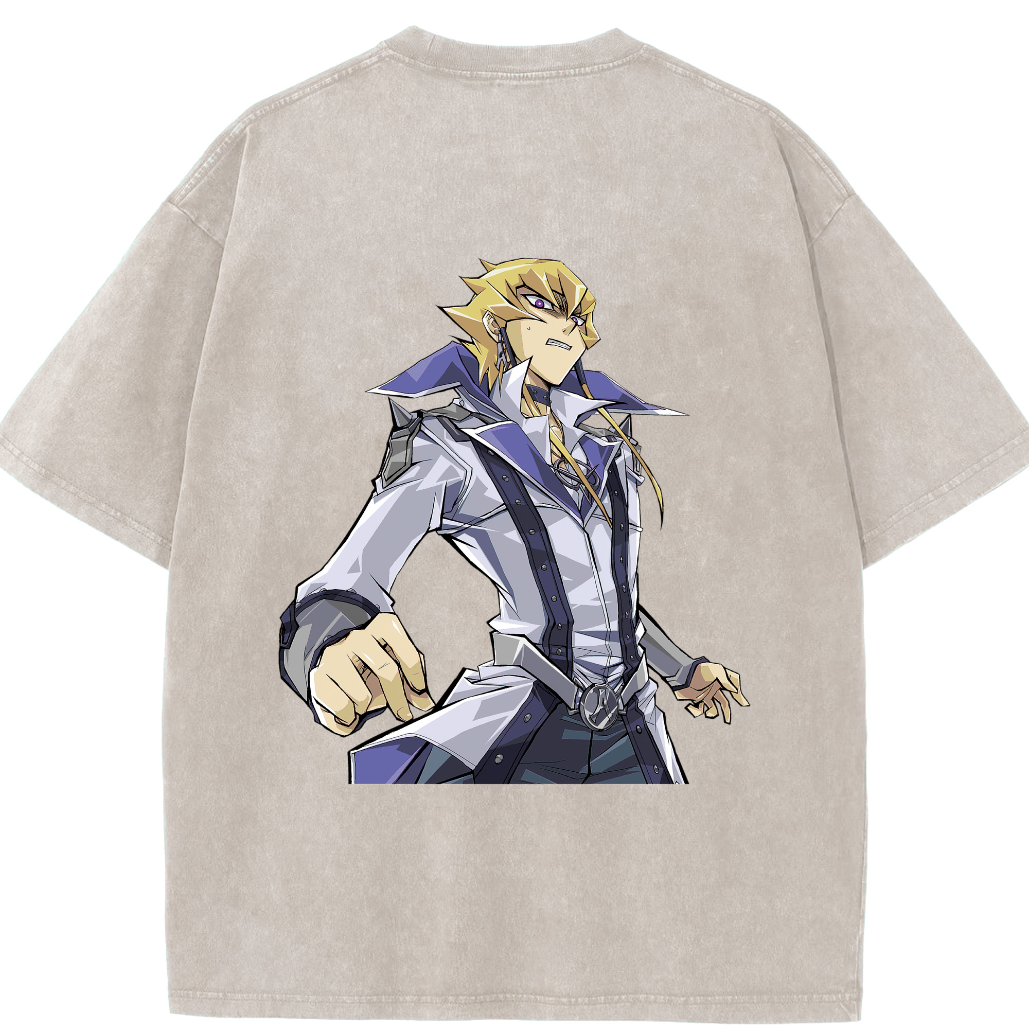 （画像用） 遊☆戯☆王 Yu-Gi-Oh! 綿100% ヴィンテージ風 半袖Tシャツ（背面プリント）