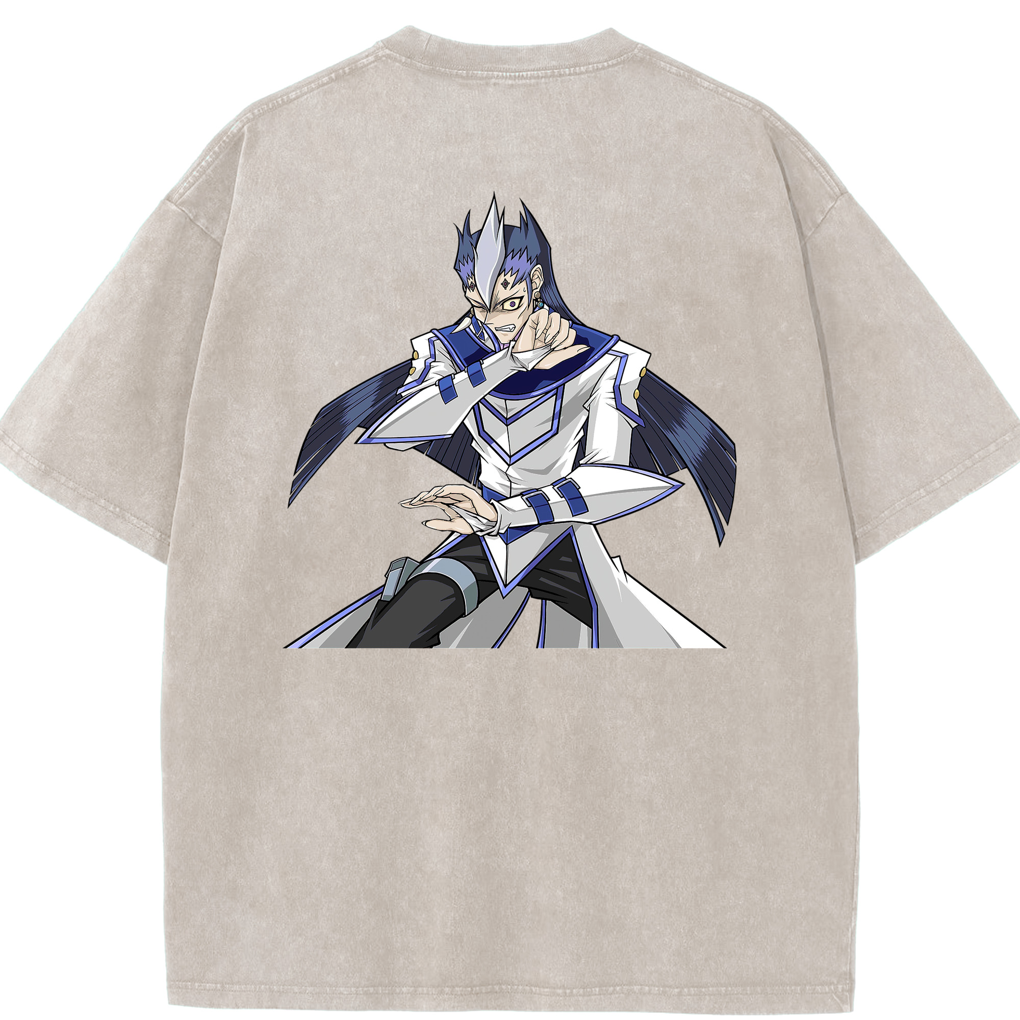 （画像用） 遊☆戯☆王 Yu-Gi-Oh! 綿100% ヴィンテージ風 半袖Tシャツ（背面プリント）
