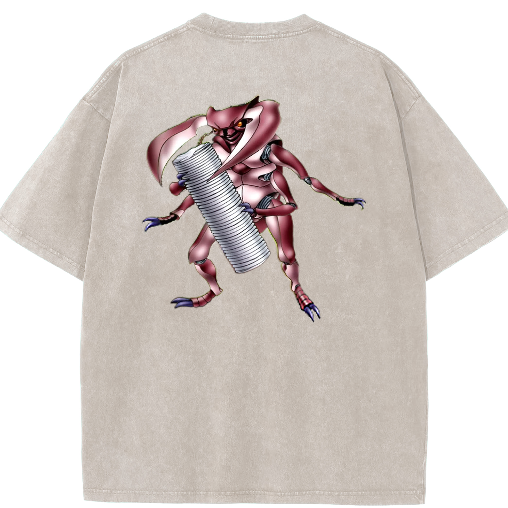 （画像用） 遊☆戯☆王 Yu-Gi-Oh! 綿100% ヴィンテージ風 半袖Tシャツ（背面プリント）