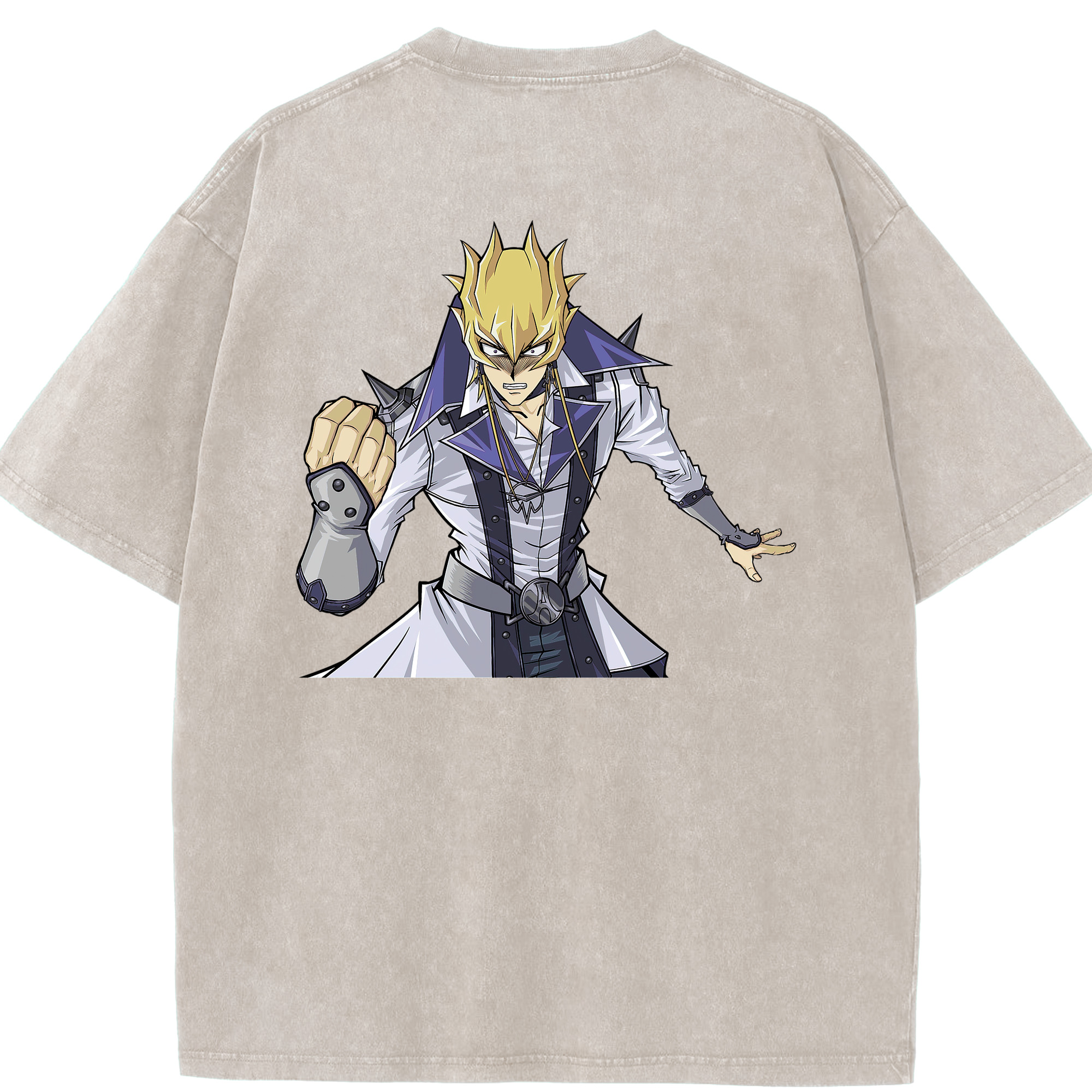 （画像用） 遊☆戯☆王 Yu-Gi-Oh! 綿100% ヴィンテージ風 半袖Tシャツ（背面プリント）