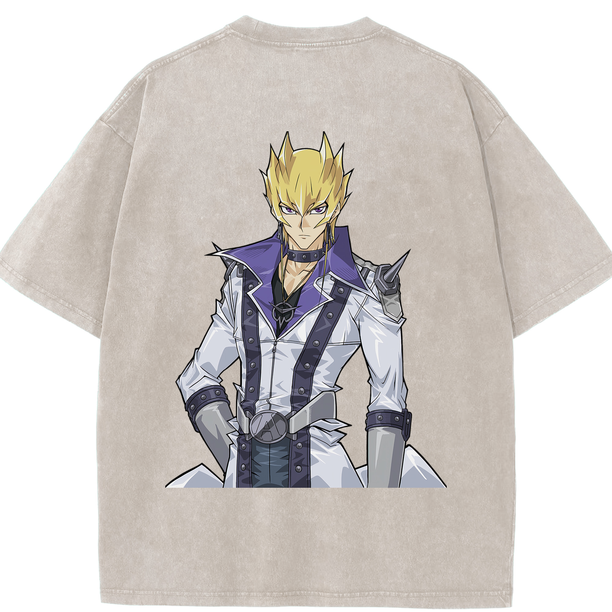 （画像用） 遊☆戯☆王 Yu-Gi-Oh! 綿100% ヴィンテージ風 半袖Tシャツ（背面プリント）