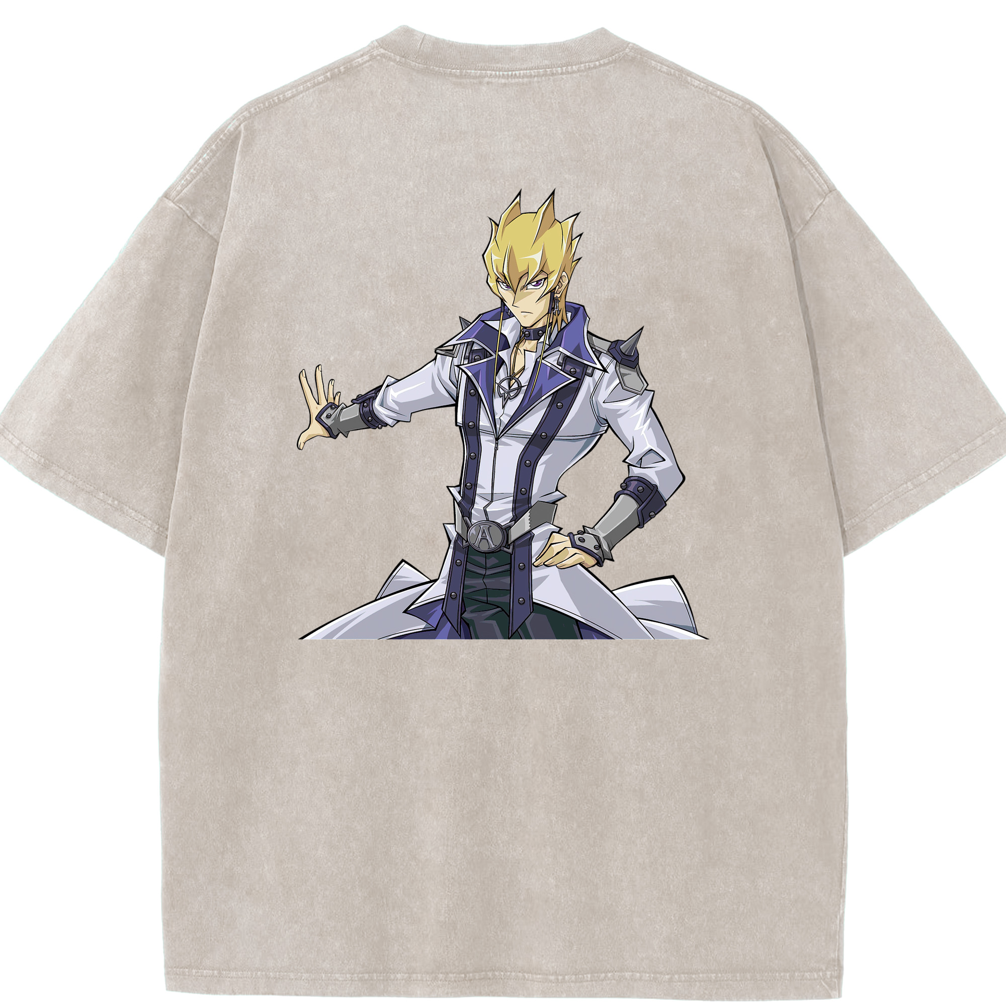 （画像用） 遊☆戯☆王 Yu-Gi-Oh! 綿100% ヴィンテージ風 半袖Tシャツ（背面プリント）
