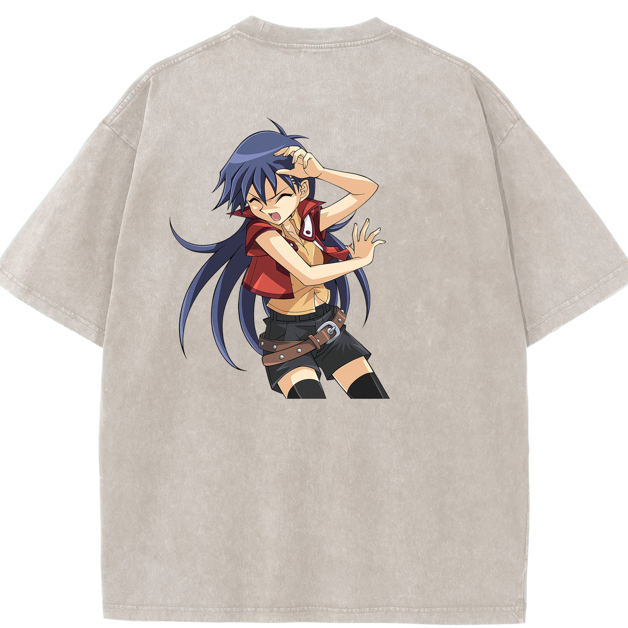 （画像用） 遊☆戯☆王 Yu-Gi-Oh! 綿100% ヴィンテージ風 半袖Tシャツ（背面プリント）