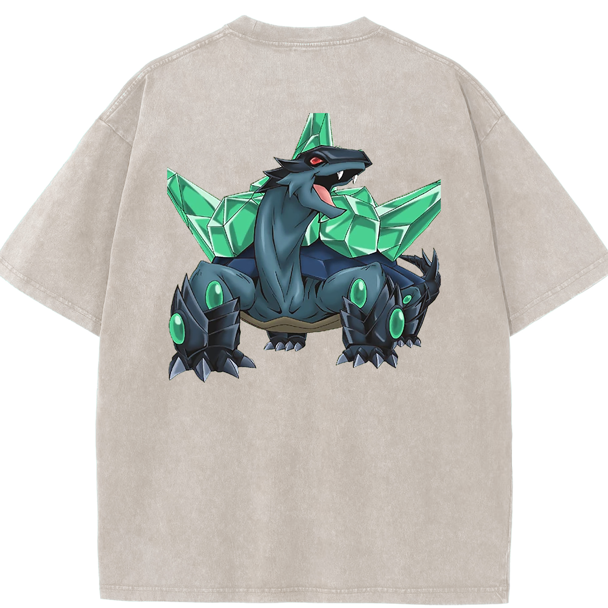 （画像用） 遊☆戯☆王 Yu-Gi-Oh! 綿100% ヴィンテージ風 半袖Tシャツ（背面プリント）