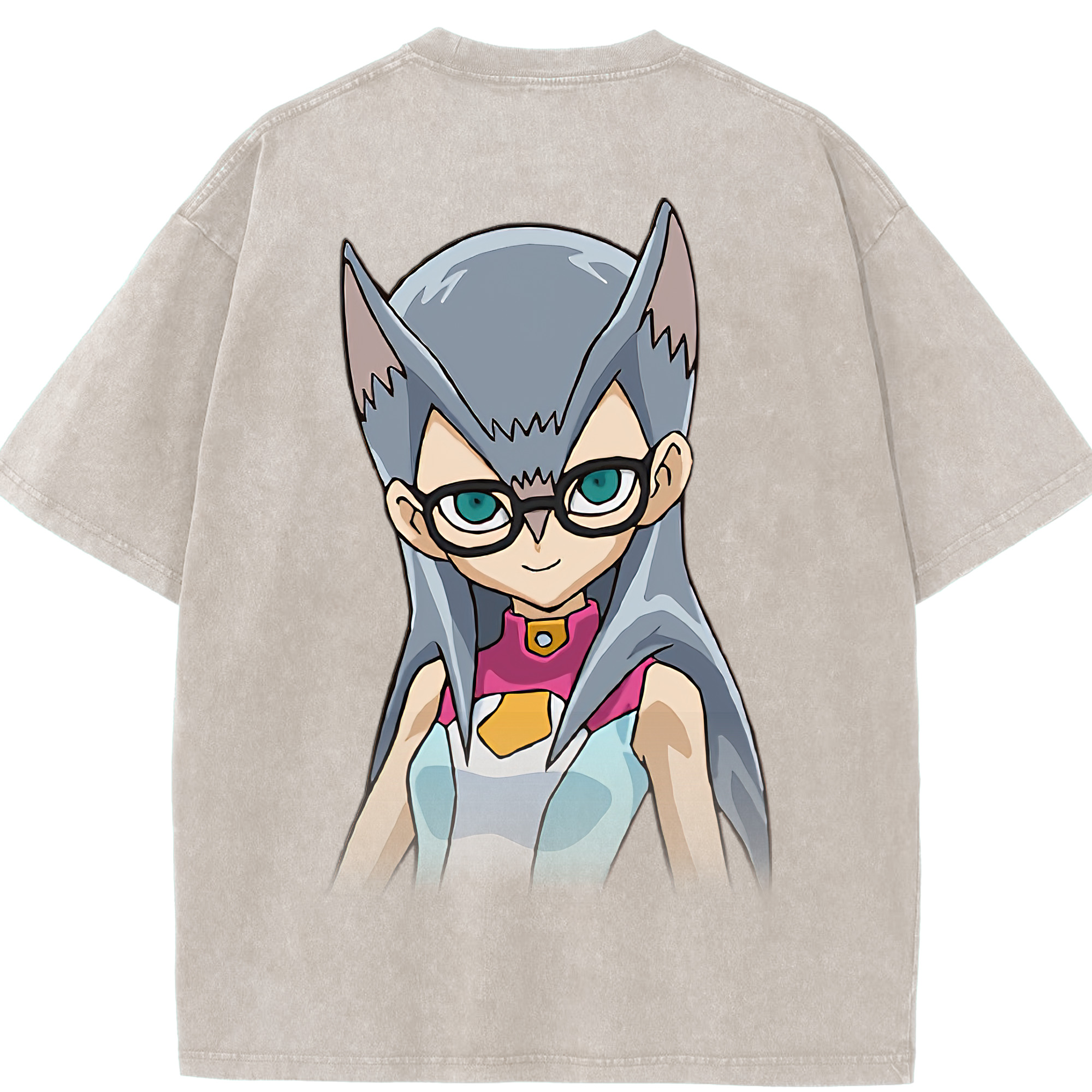 （画像用） 遊☆戯☆王 Yu-Gi-Oh! 綿100% ヴィンテージ風 半袖Tシャツ（背面プリント）