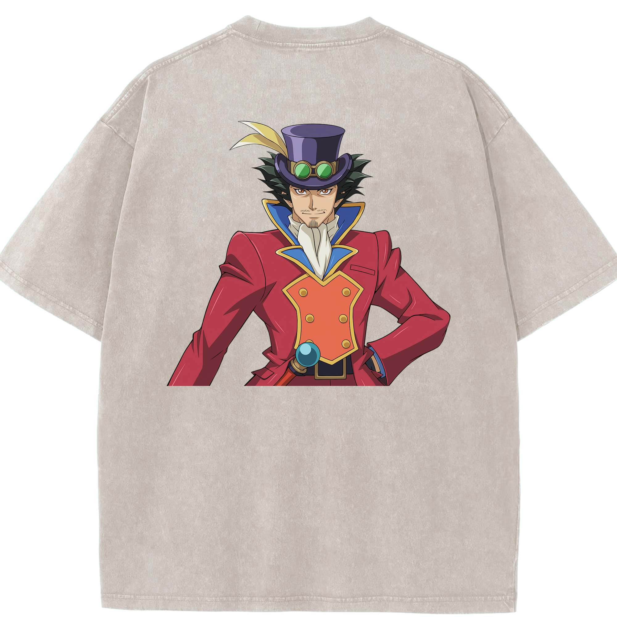 （画像用） 遊☆戯☆王 Yu-Gi-Oh! 綿100% ヴィンテージ風 半袖Tシャツ（背面プリント）