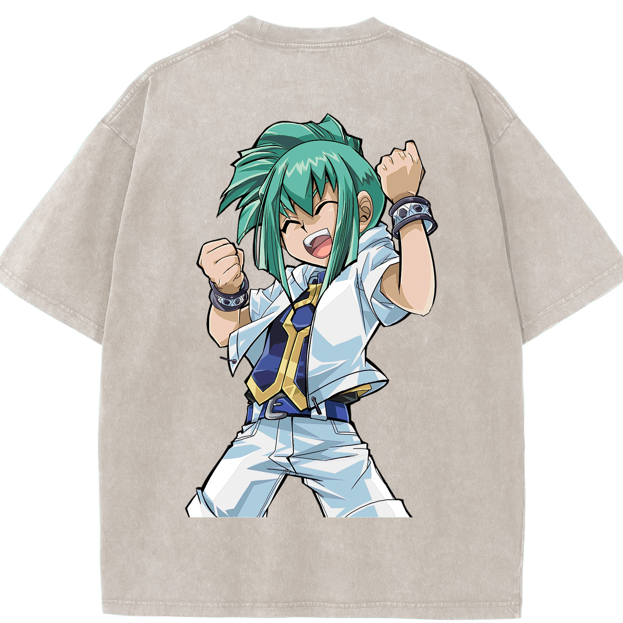 （画像用） 遊☆戯☆王 Yu-Gi-Oh! 綿100% ヴィンテージ風 半袖Tシャツ（背面プリント）