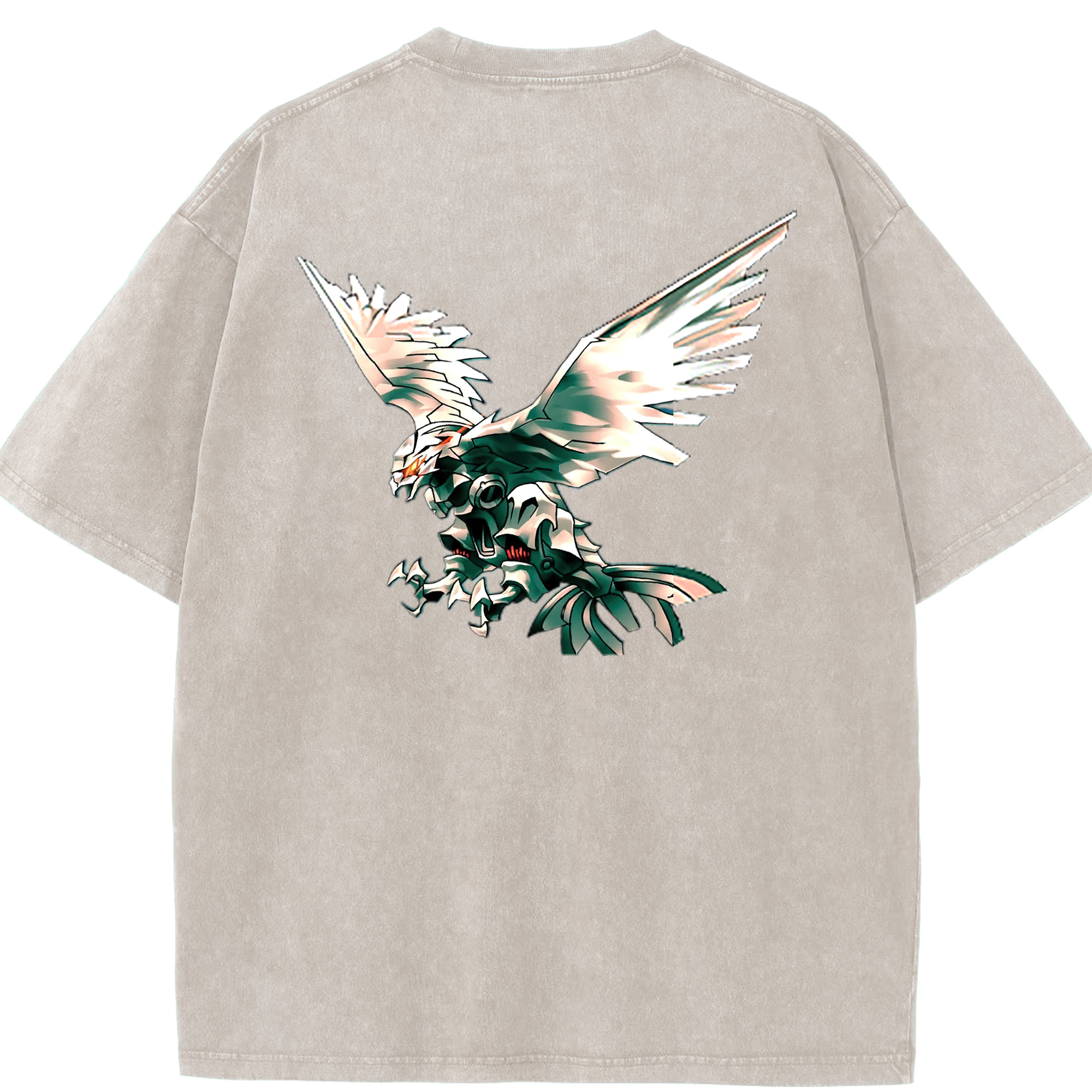 （画像用） 遊☆戯☆王 Yu-Gi-Oh! 綿100% ヴィンテージ風 半袖Tシャツ（背面プリント）