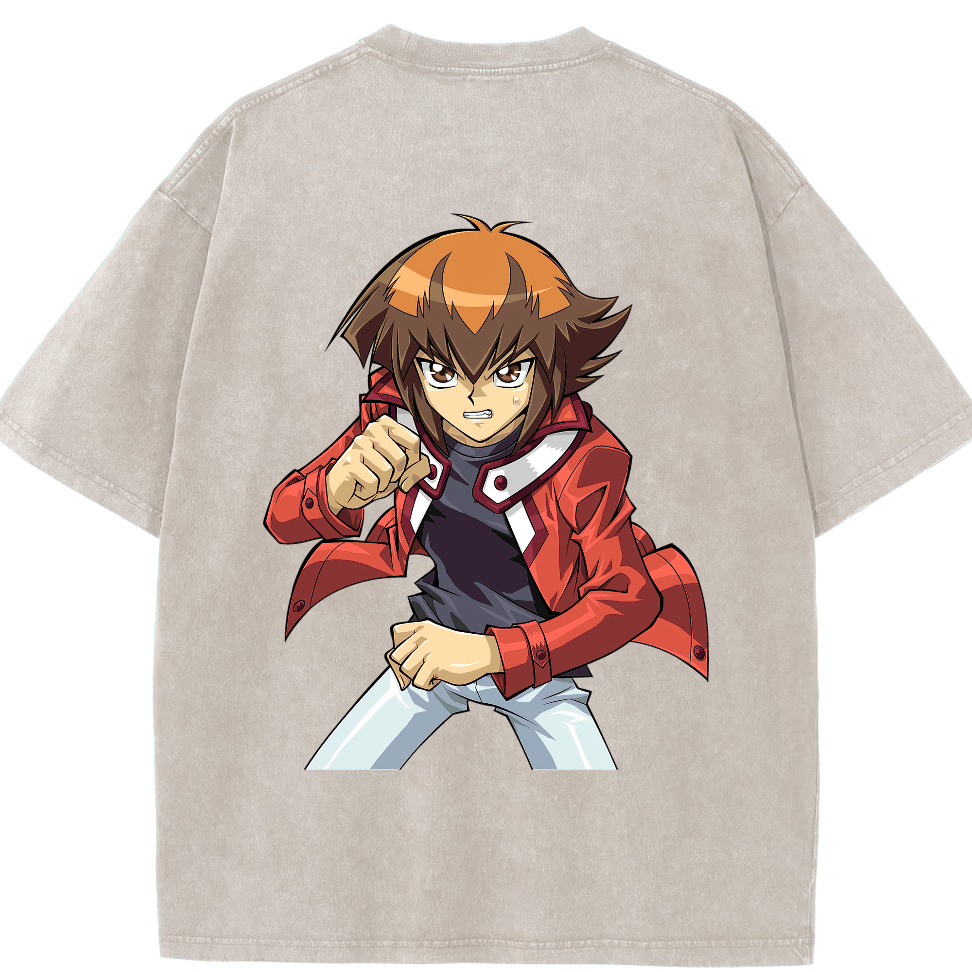 （画像用） 遊☆戯☆王 Yu-Gi-Oh! 綿100% ヴィンテージ風 半袖Tシャツ（背面プリント）