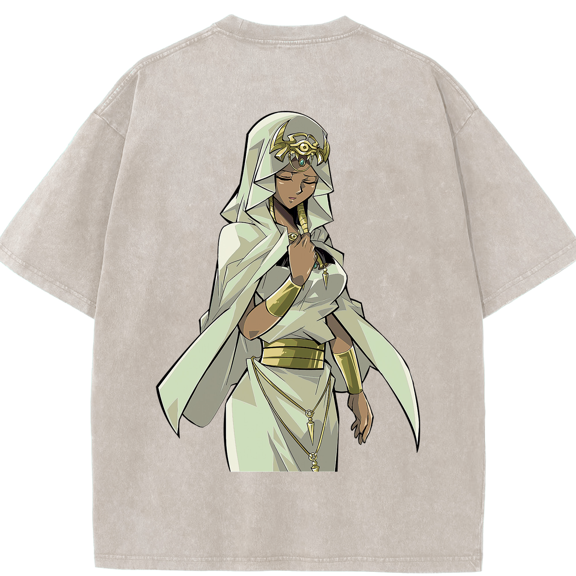 （画像用） 遊☆戯☆王 Yu-Gi-Oh! 綿100% ヴィンテージ風 半袖Tシャツ（背面プリント）