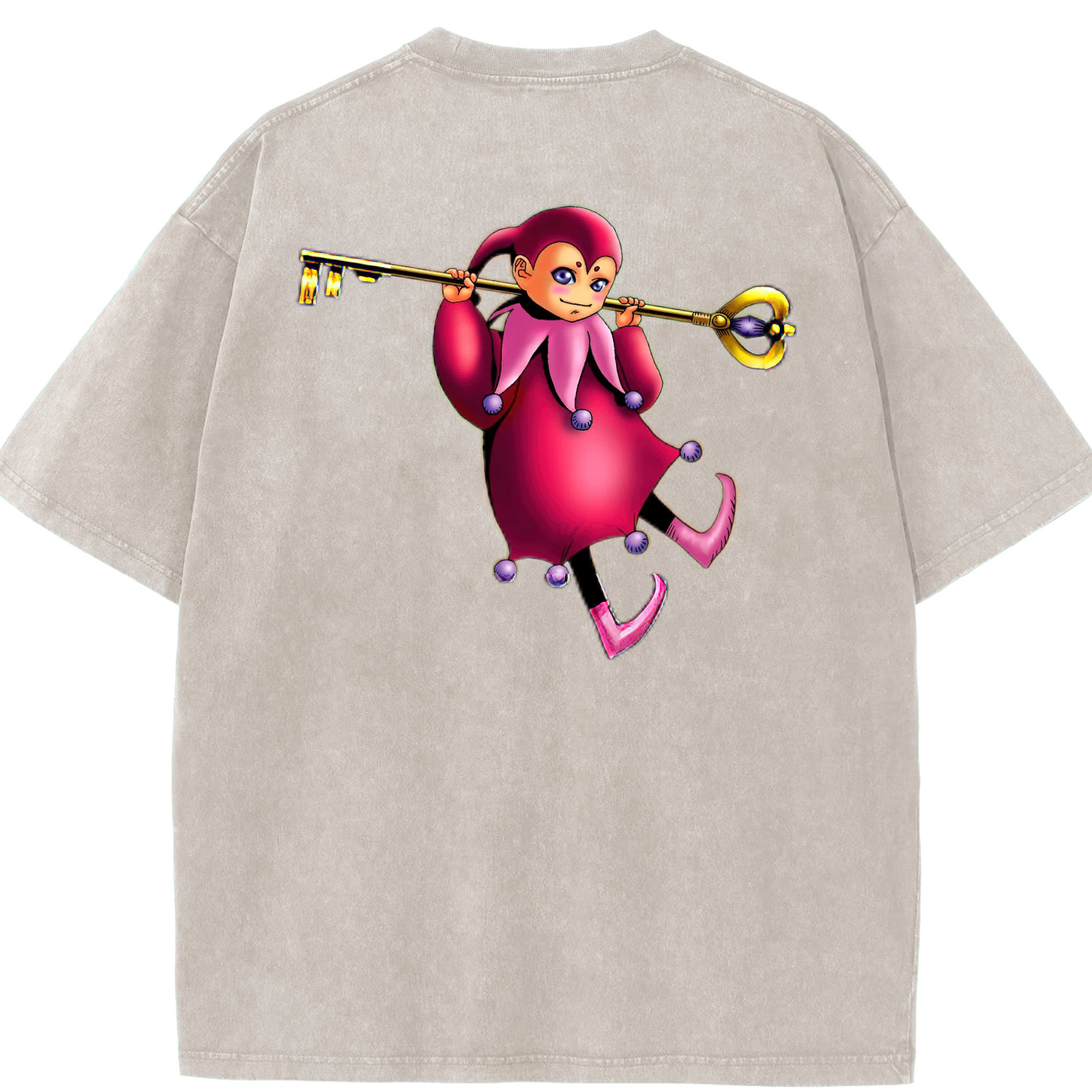（画像用） 遊☆戯☆王 Yu-Gi-Oh! 綿100% ヴィンテージ風 半袖Tシャツ（背面プリント）