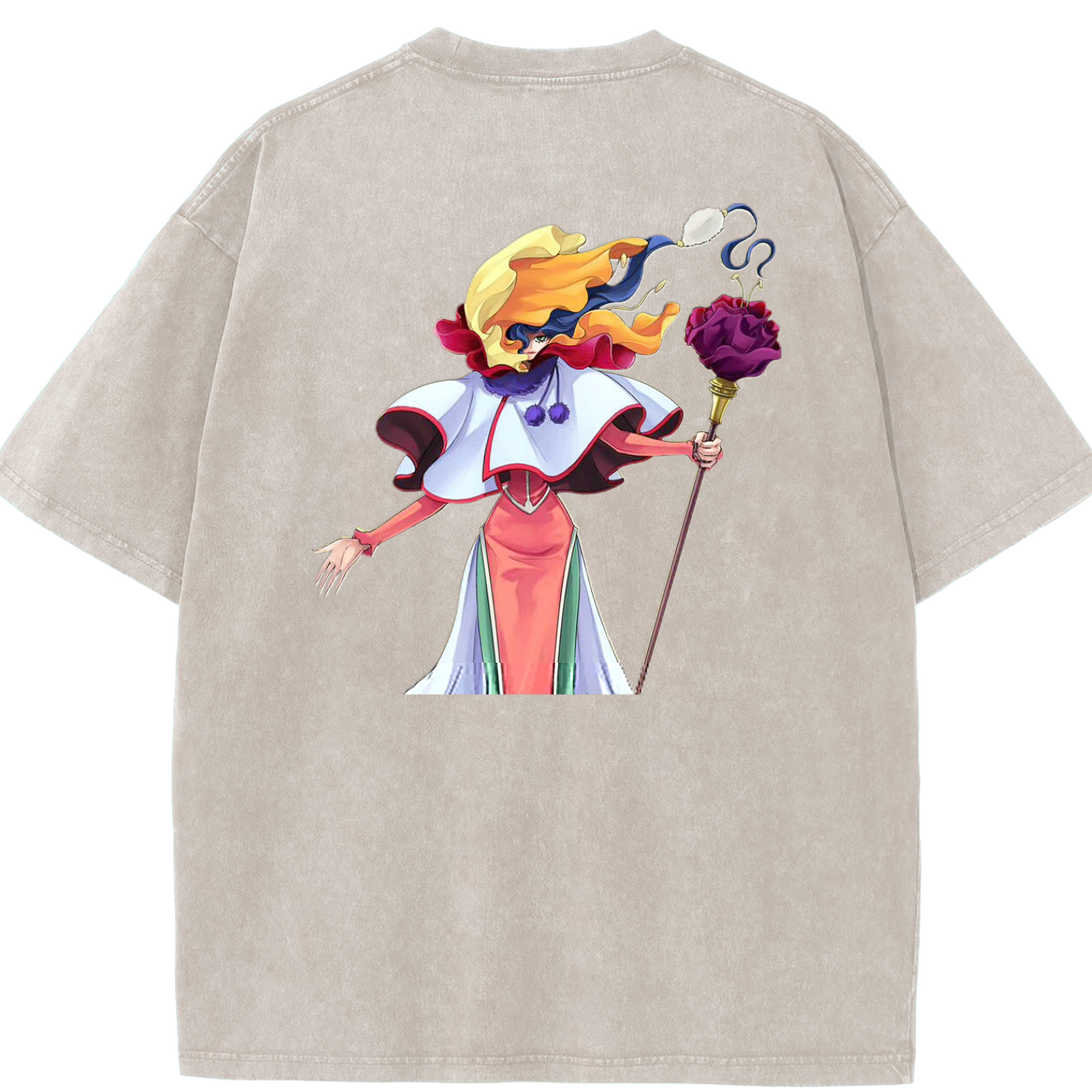 （画像用） 遊☆戯☆王 Yu-Gi-Oh! 綿100% ヴィンテージ風 半袖Tシャツ（背面プリント）