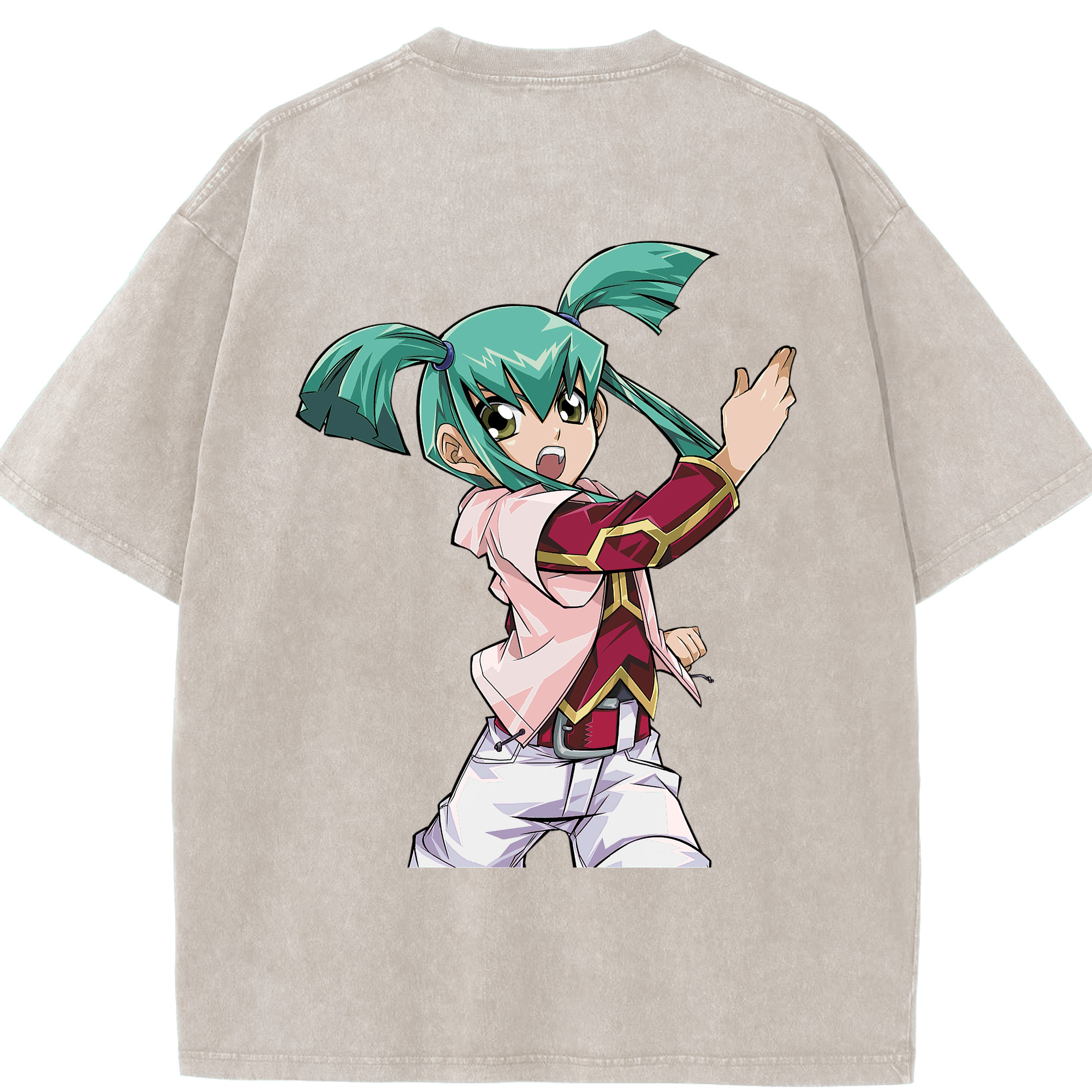 （画像用） 遊☆戯☆王 Yu-Gi-Oh! 綿100% ヴィンテージ風 半袖Tシャツ（背面プリント）