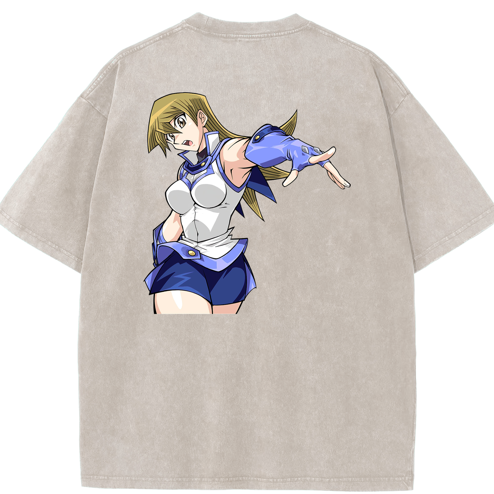 （画像用） 遊☆戯☆王 Yu-Gi-Oh! 綿100% ヴィンテージ風 半袖Tシャツ（背面プリント）