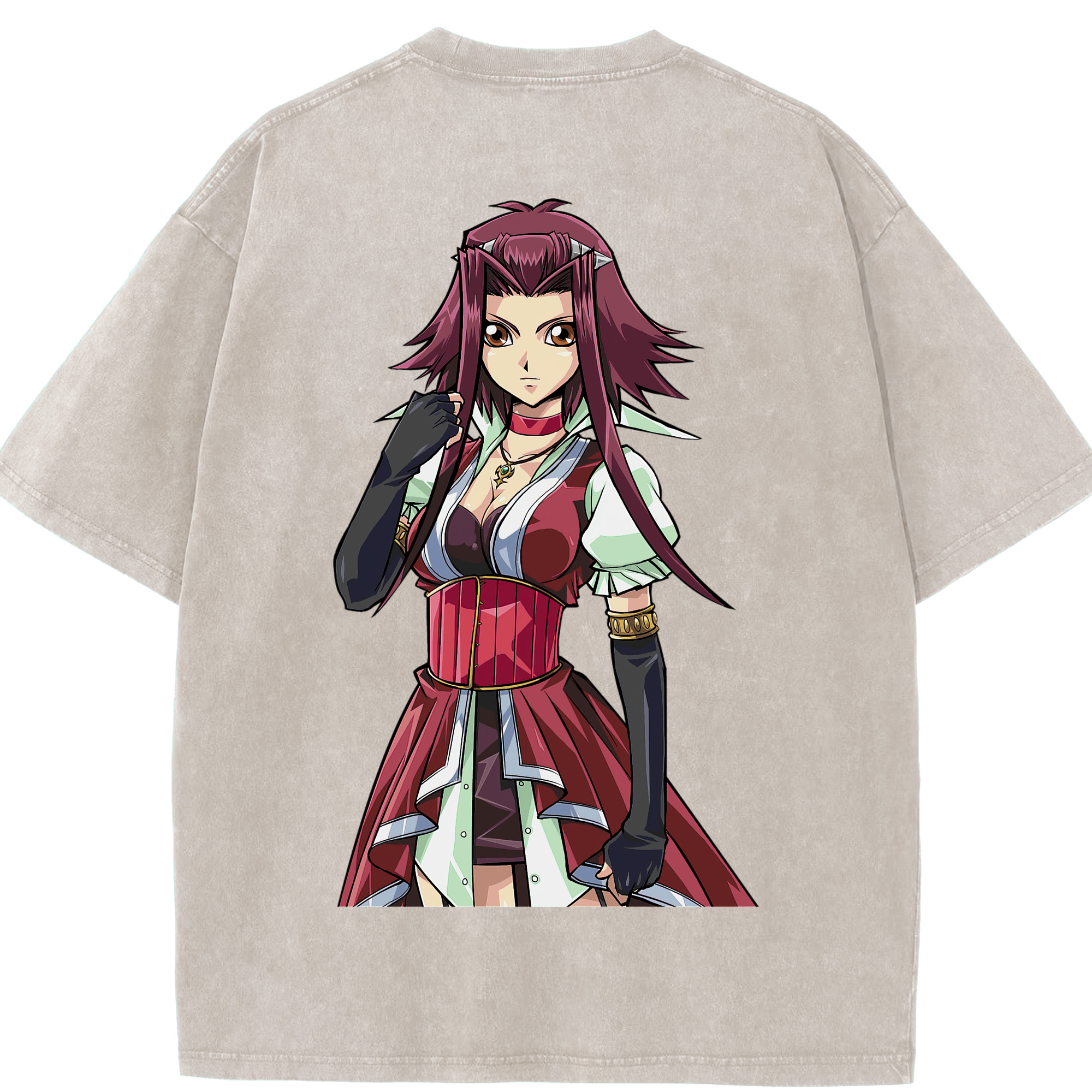 （画像用） 遊☆戯☆王 Yu-Gi-Oh! 綿100% ヴィンテージ風 半袖Tシャツ（背面プリント）