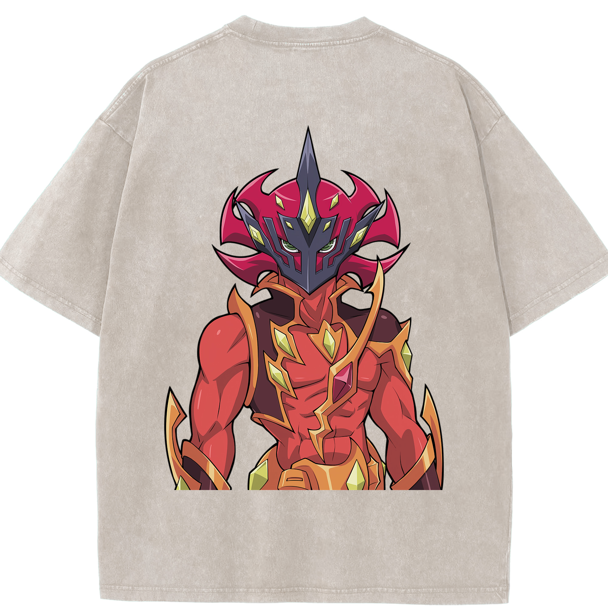 （画像用） 遊☆戯☆王 Yu-Gi-Oh! 綿100% ヴィンテージ風 半袖Tシャツ（背面プリント）