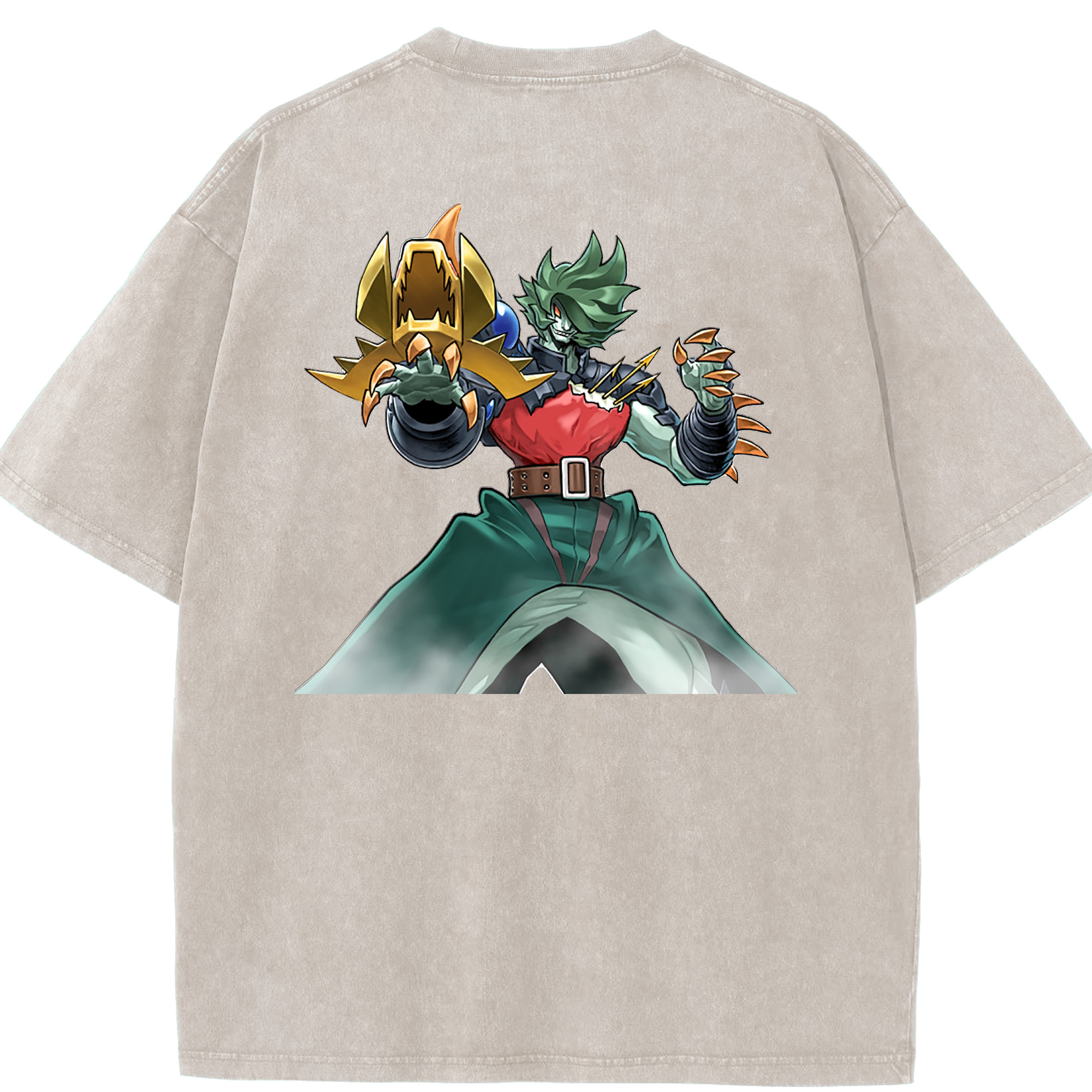 （画像用） 遊☆戯☆王 Yu-Gi-Oh! 綿100% ヴィンテージ風 半袖Tシャツ（背面プリント）