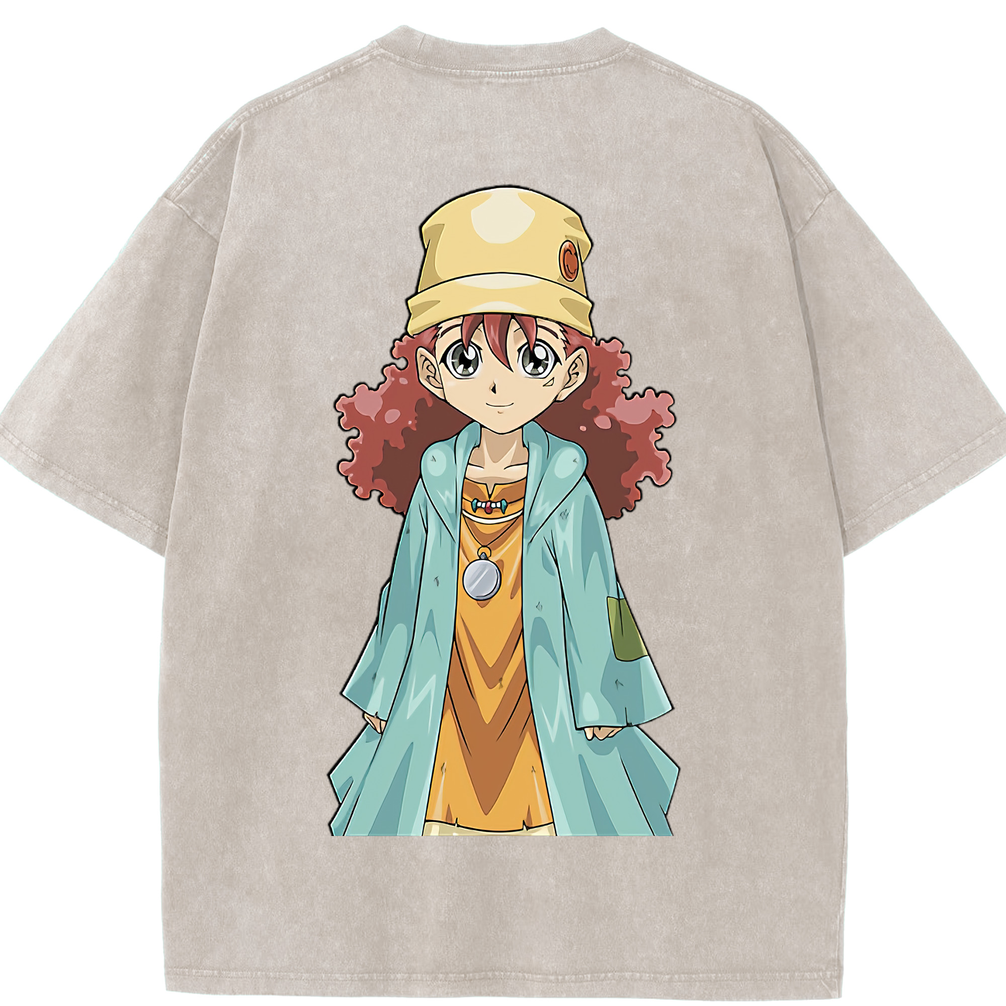 （画像用） 遊☆戯☆王 Yu-Gi-Oh! 綿100% ヴィンテージ風 半袖Tシャツ（背面プリント）