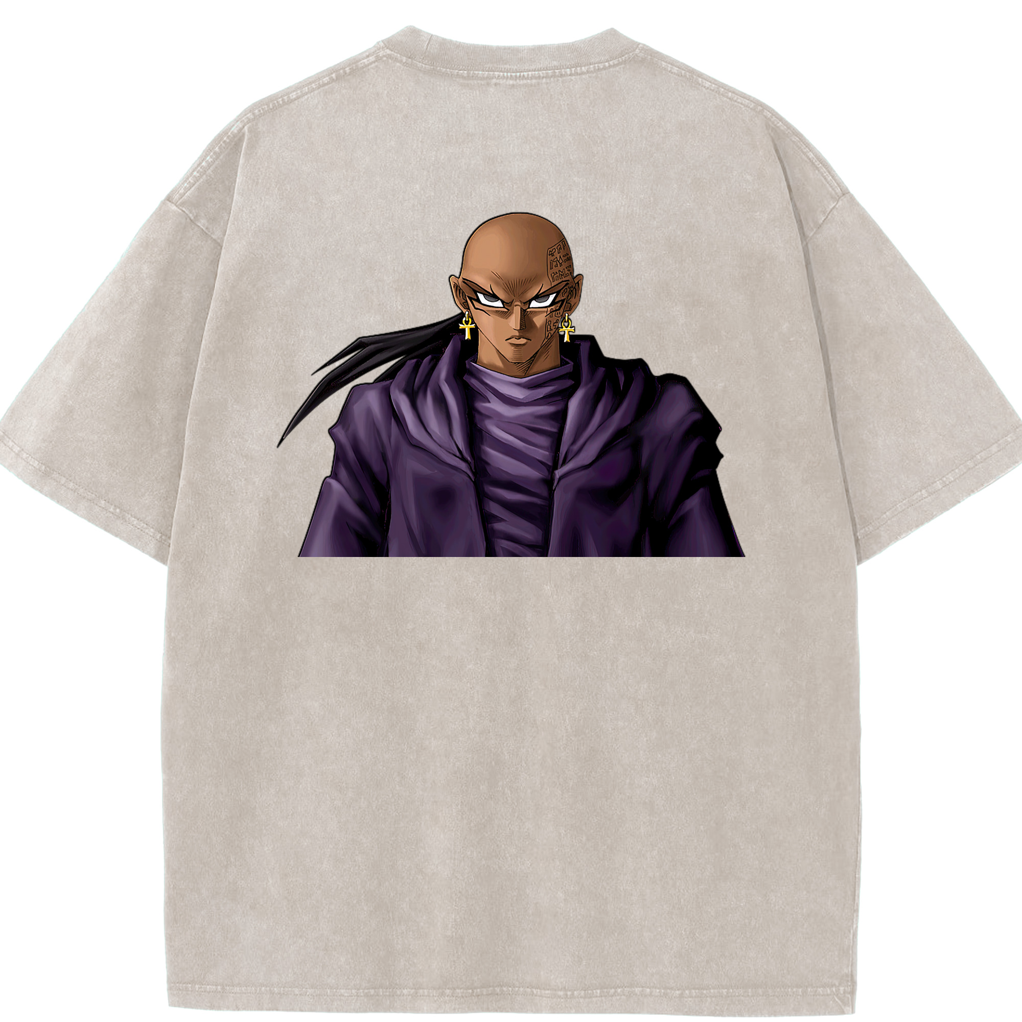 （画像用） 遊☆戯☆王 Yu-Gi-Oh! 綿100% ヴィンテージ風 半袖Tシャツ（背面プリント）