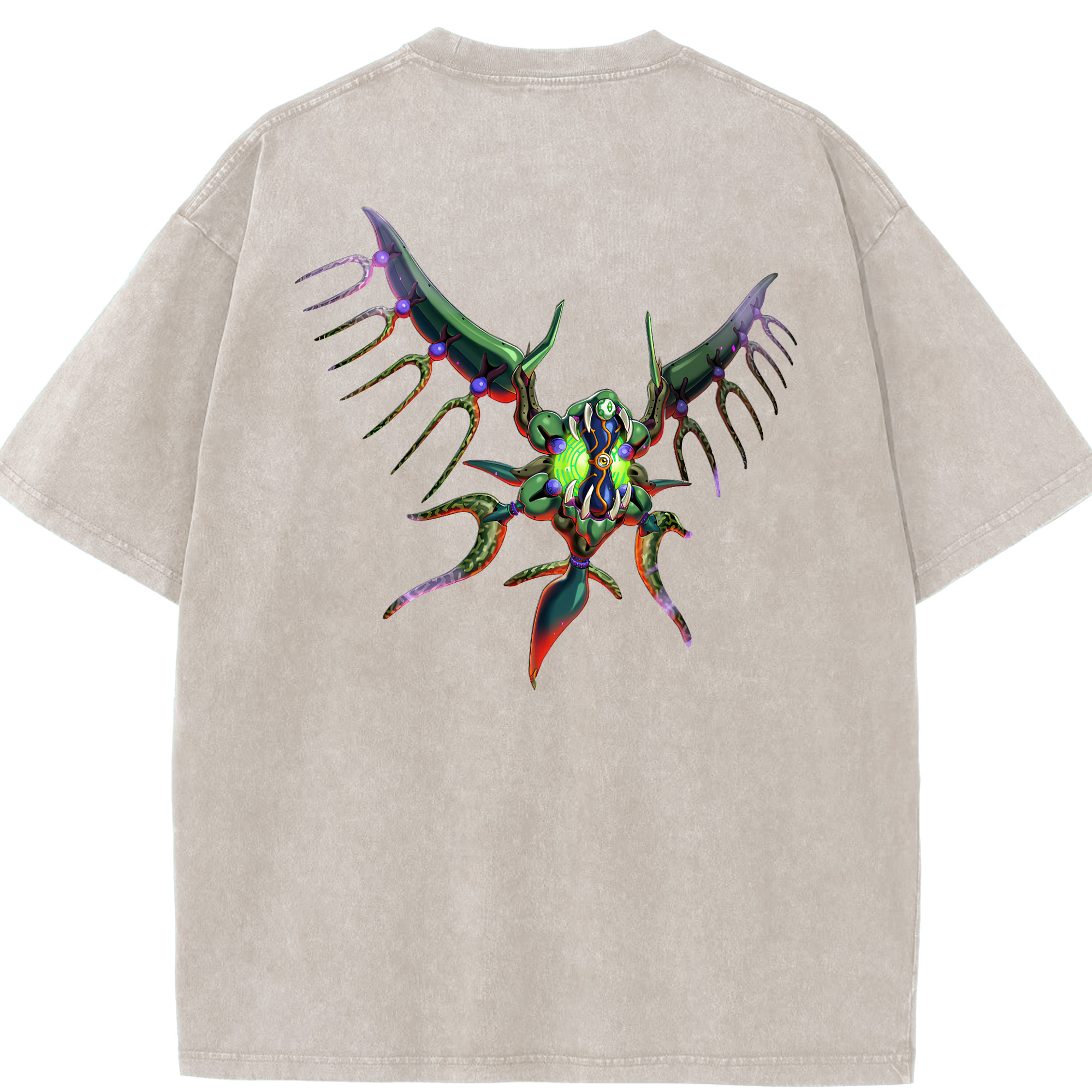 （画像用） 遊☆戯☆王 Yu-Gi-Oh! 綿100% ヴィンテージ風 半袖Tシャツ（背面プリント）