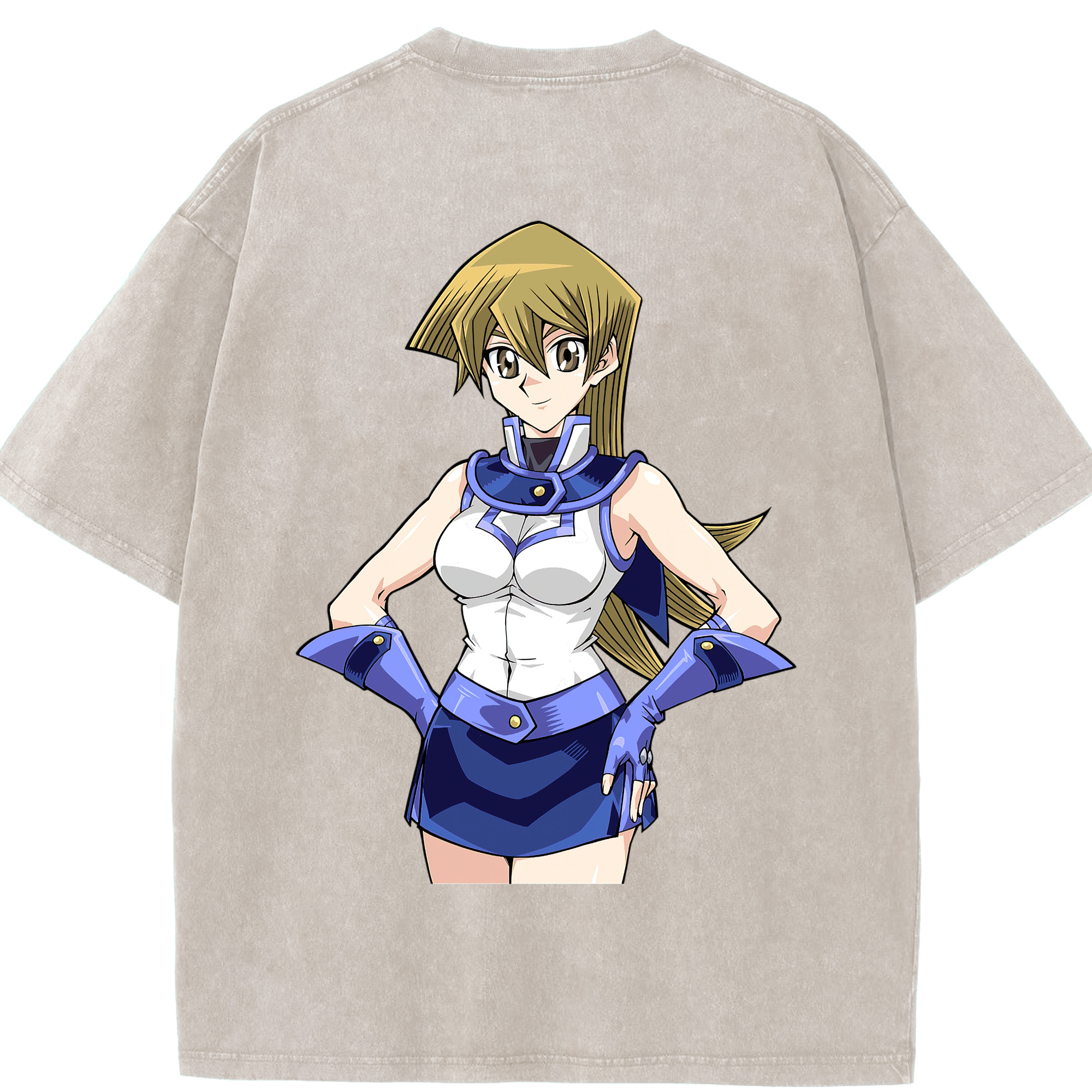 （画像用） 遊☆戯☆王 Yu-Gi-Oh! 綿100% ヴィンテージ風 半袖Tシャツ（背面プリント）