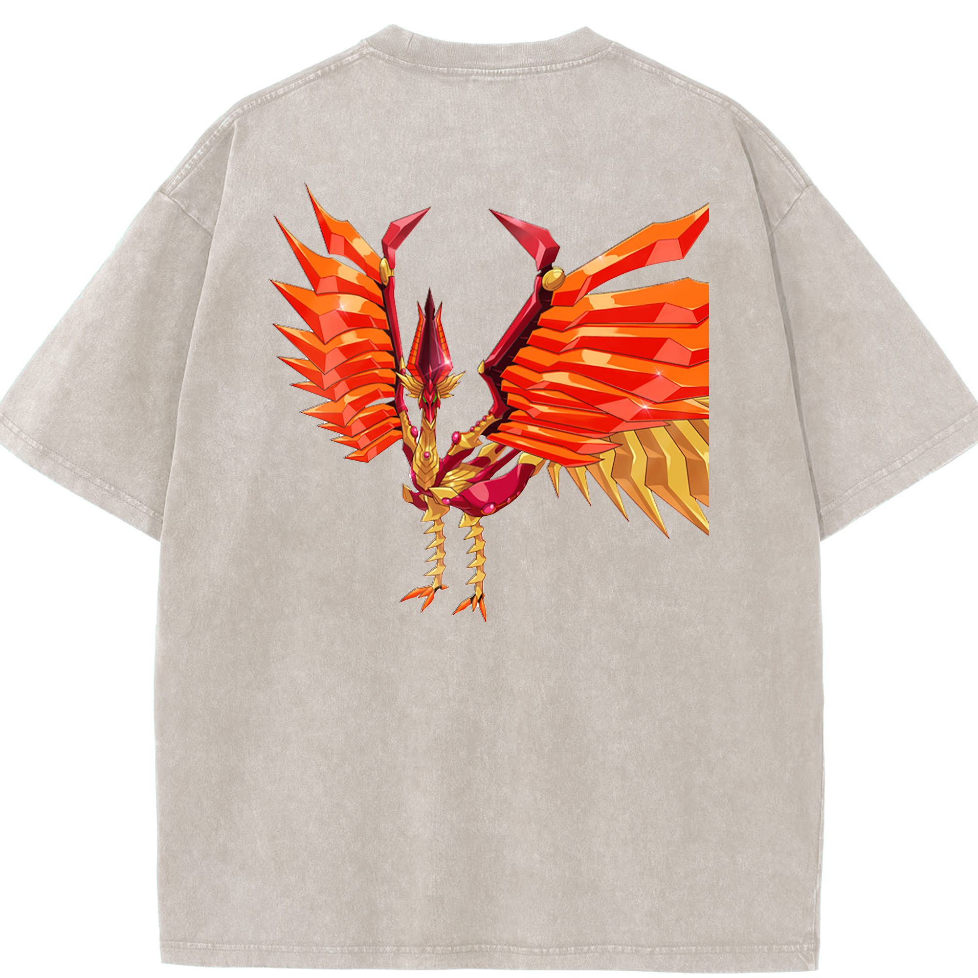 （画像用） 遊☆戯☆王 Yu-Gi-Oh! 綿100% ヴィンテージ風 半袖Tシャツ（背面プリント）