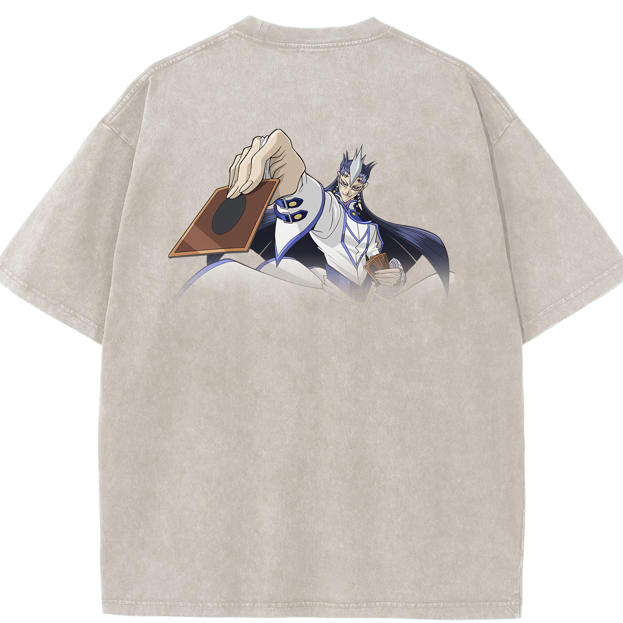 （画像用） 遊☆戯☆王 Yu-Gi-Oh! 綿100% ヴィンテージ風 半袖Tシャツ（背面プリント）