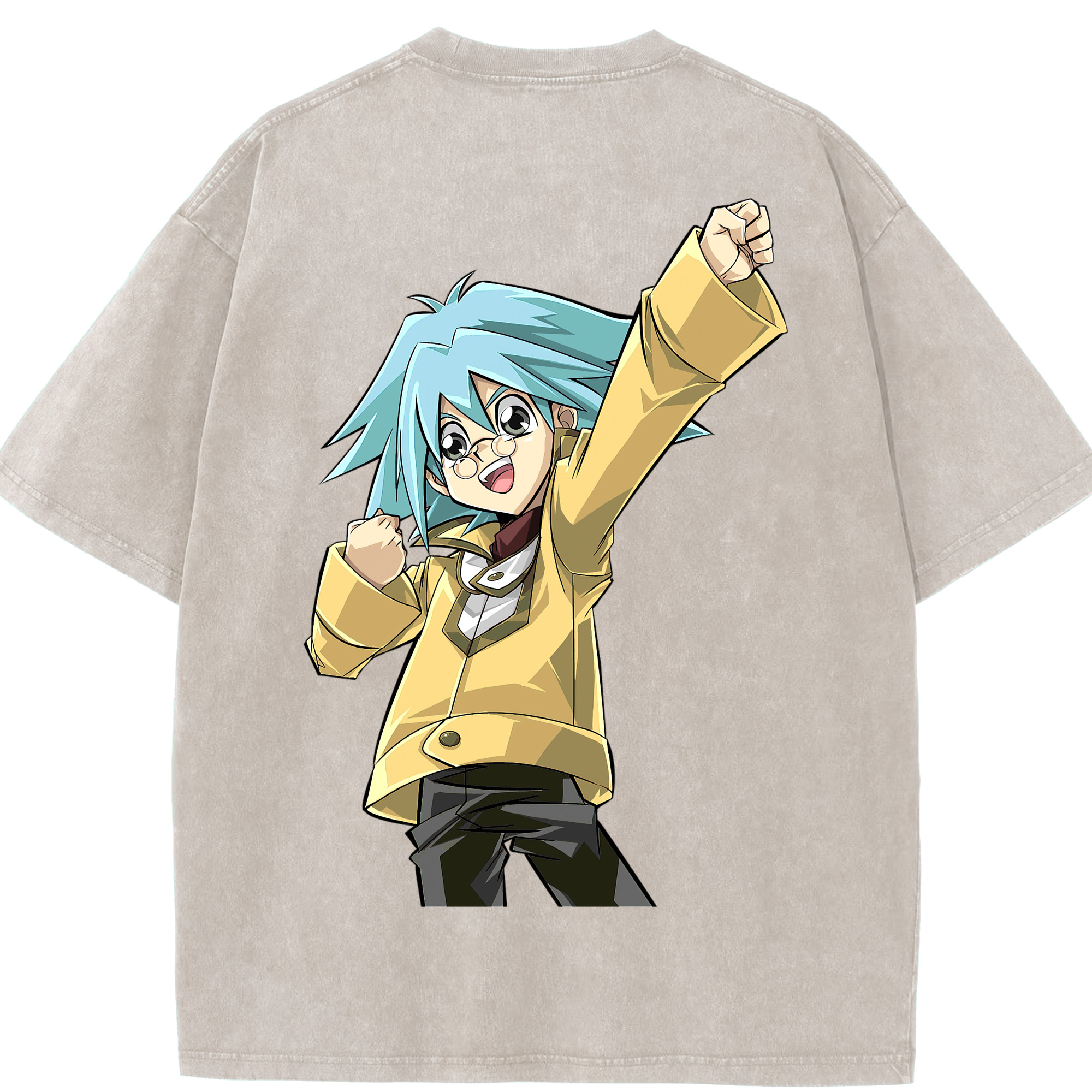 （画像用） 遊☆戯☆王 Yu-Gi-Oh! 綿100% ヴィンテージ風 半袖Tシャツ（背面プリント）