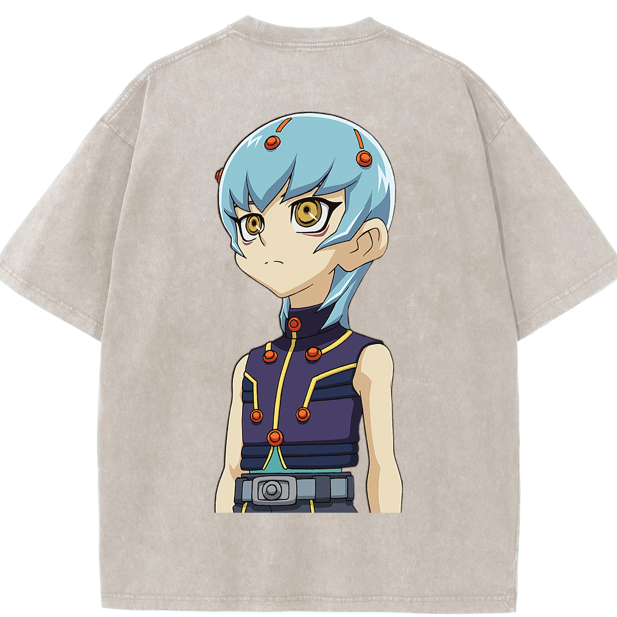（画像用） 遊☆戯☆王 Yu-Gi-Oh! 綿100% ヴィンテージ風 半袖Tシャツ（背面プリント）