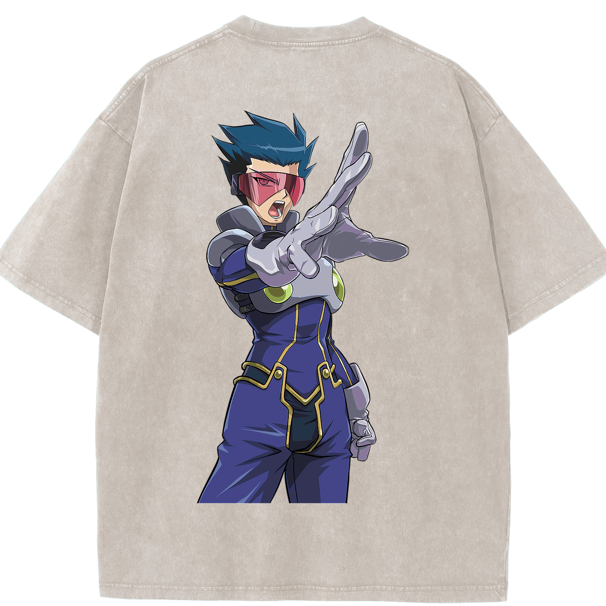 （画像用） 遊☆戯☆王 Yu-Gi-Oh! 綿100% ヴィンテージ風 半袖Tシャツ（背面プリント）