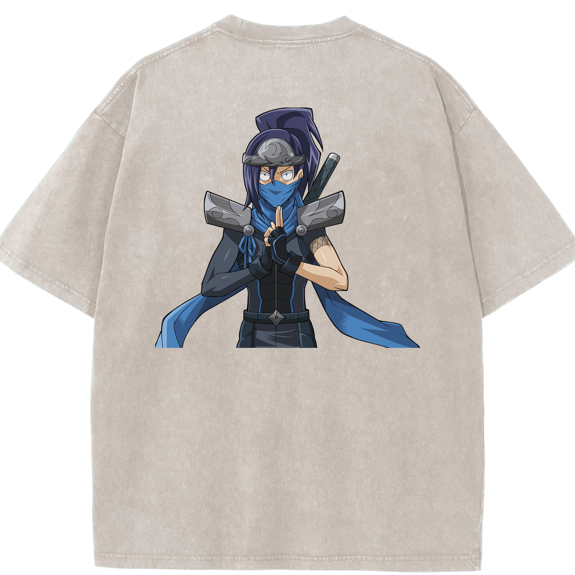 （画像用） 遊☆戯☆王 Yu-Gi-Oh! 綿100% ヴィンテージ風 半袖Tシャツ（背面プリント）