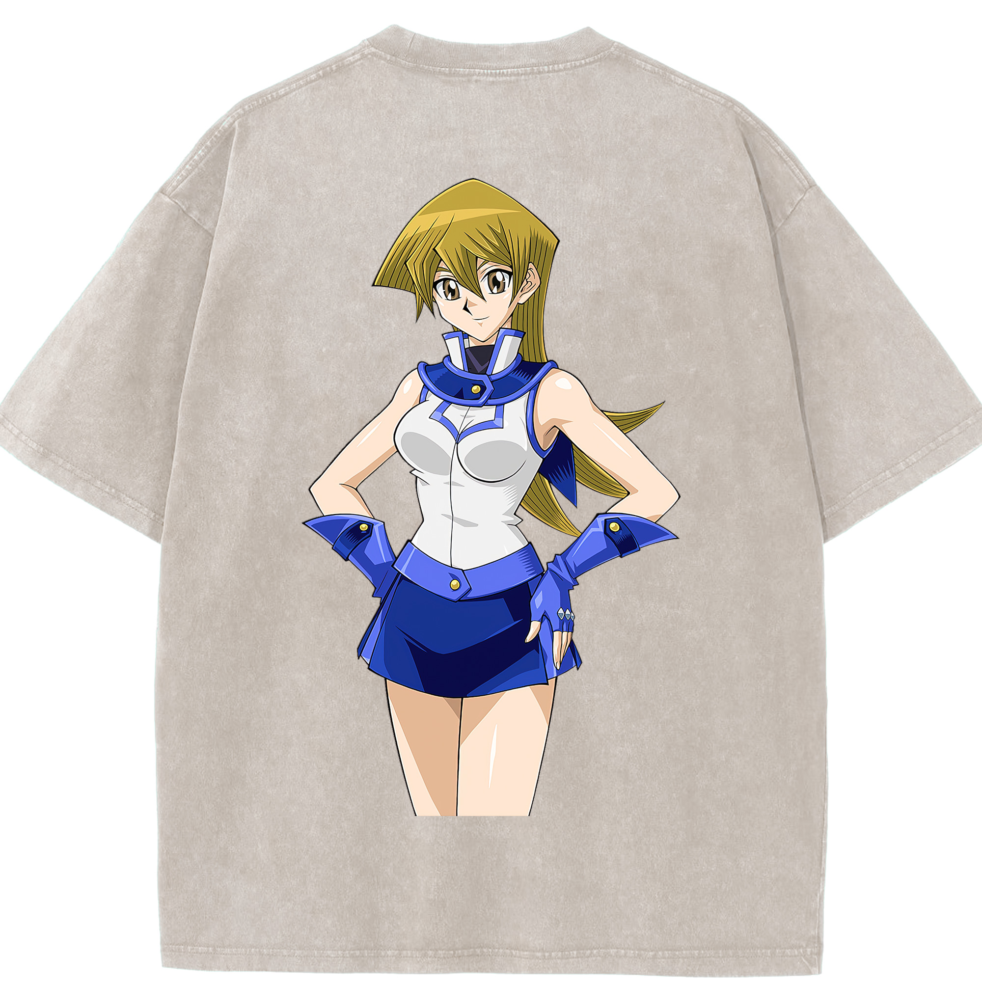 （画像用） 遊☆戯☆王 Yu-Gi-Oh! 綿100% ヴィンテージ風 半袖Tシャツ（背面プリント）