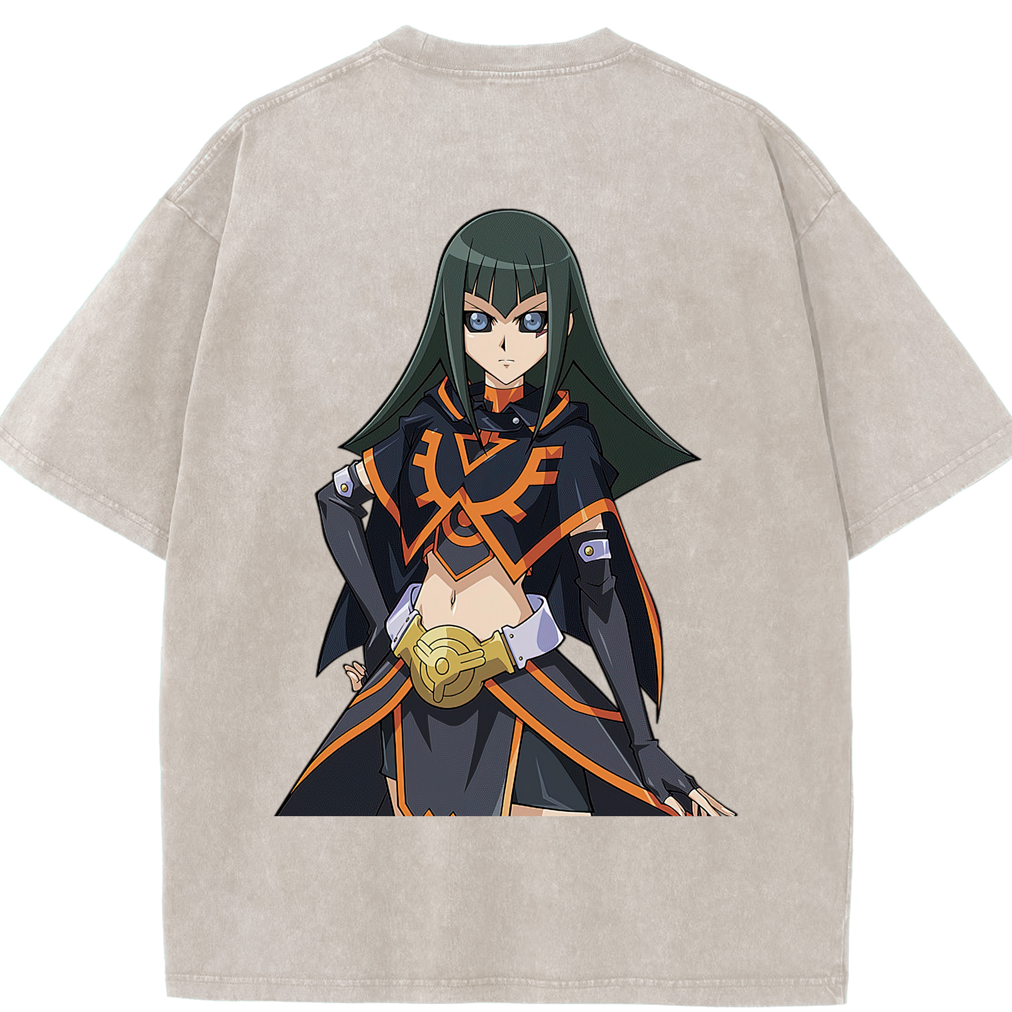 （画像用） 遊☆戯☆王 Yu-Gi-Oh! 綿100% ヴィンテージ風 半袖Tシャツ（背面プリント）