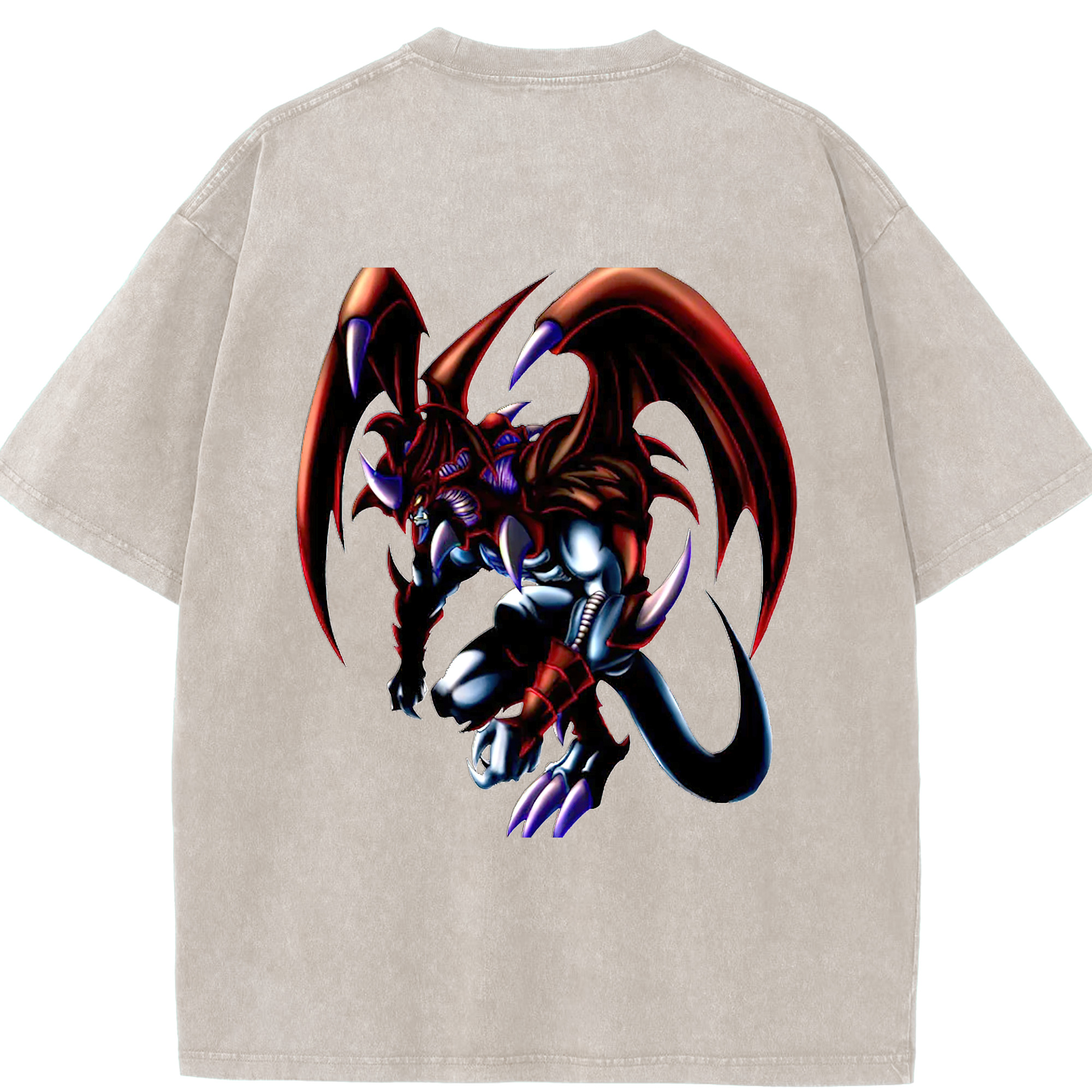 （画像用） 遊☆戯☆王 Yu-Gi-Oh! 綿100% ヴィンテージ風 半袖Tシャツ（背面プリント）