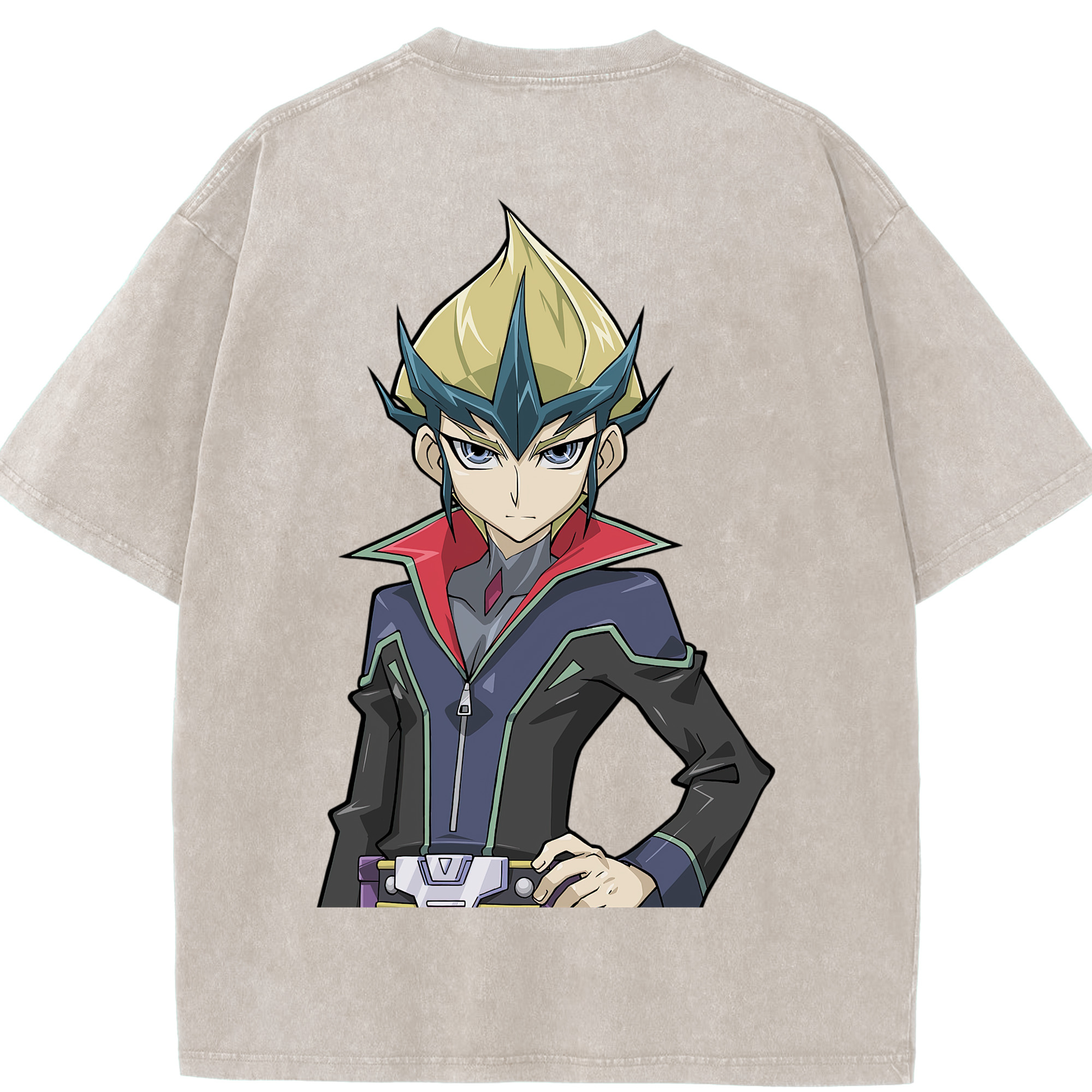 （画像用） 遊☆戯☆王 Yu-Gi-Oh! 綿100% ヴィンテージ風 半袖Tシャツ（背面プリント）
