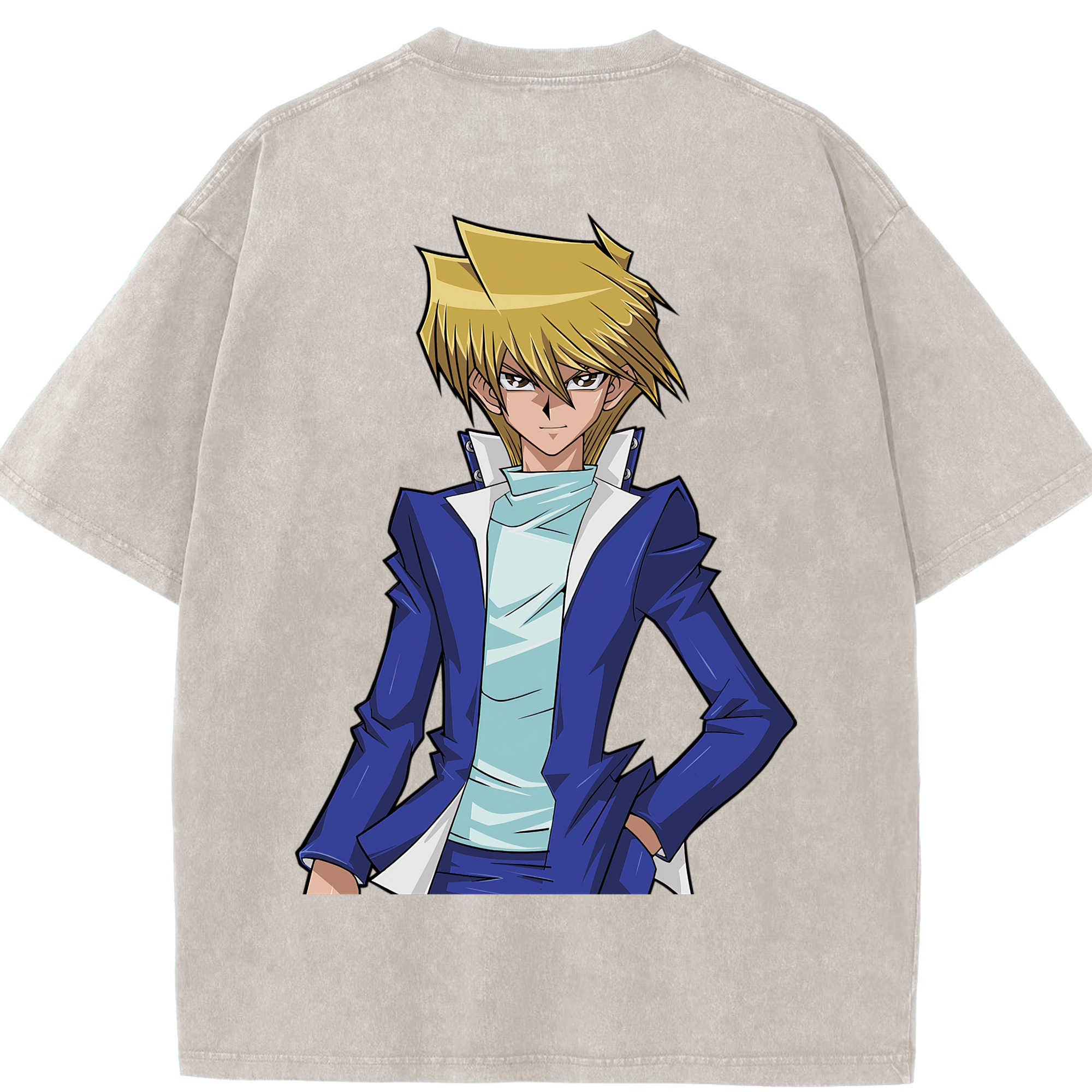 （画像用） 遊☆戯☆王 Yu-Gi-Oh! 綿100% ヴィンテージ風 半袖Tシャツ（背面プリント）