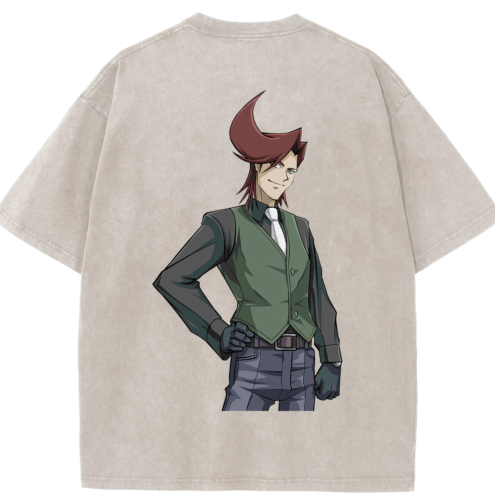 （画像用） 遊☆戯☆王 Yu-Gi-Oh! 綿100% ヴィンテージ風 半袖Tシャツ（背面プリント）