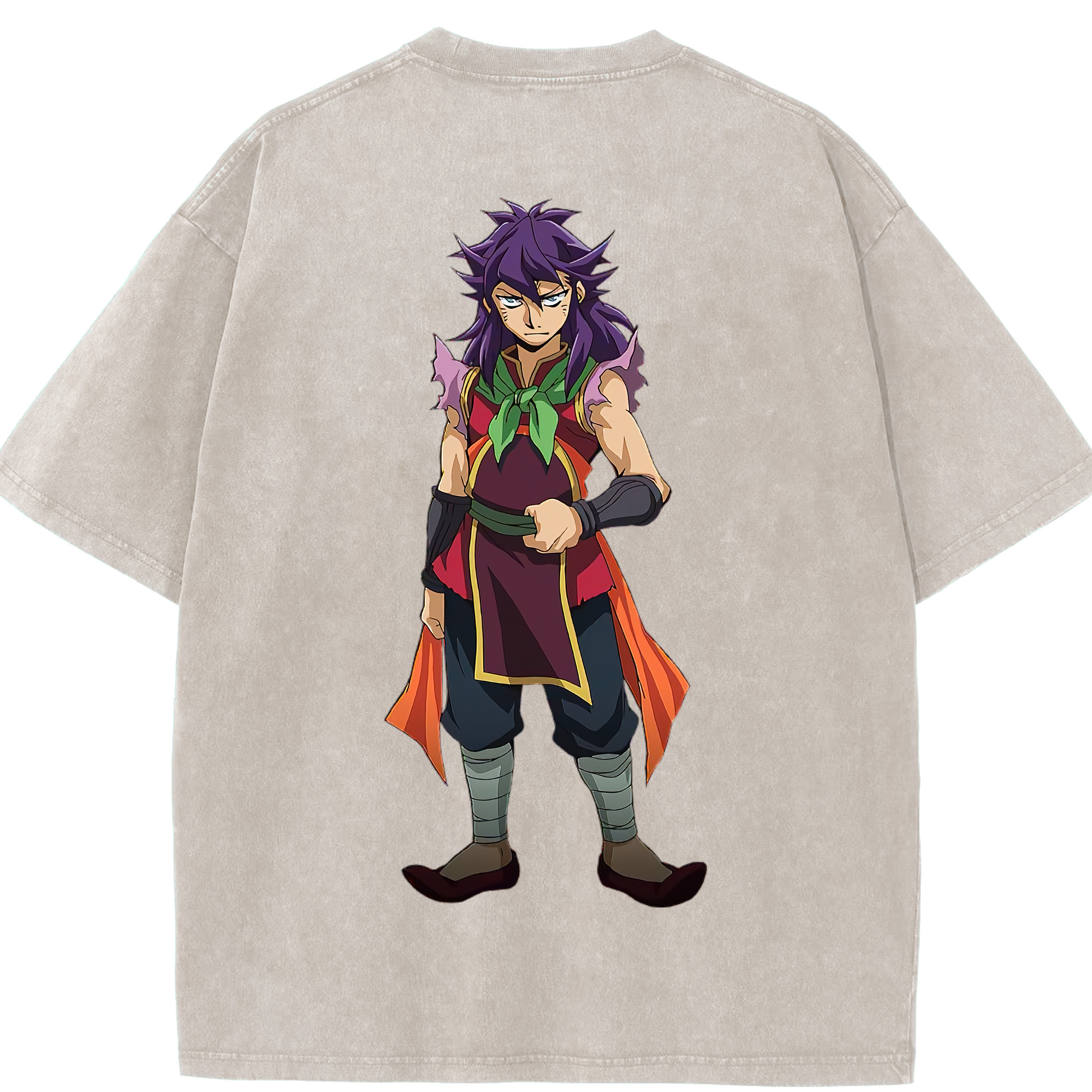 （画像用） 遊☆戯☆王 Yu-Gi-Oh! 綿100% ヴィンテージ風 半袖Tシャツ（背面プリント）