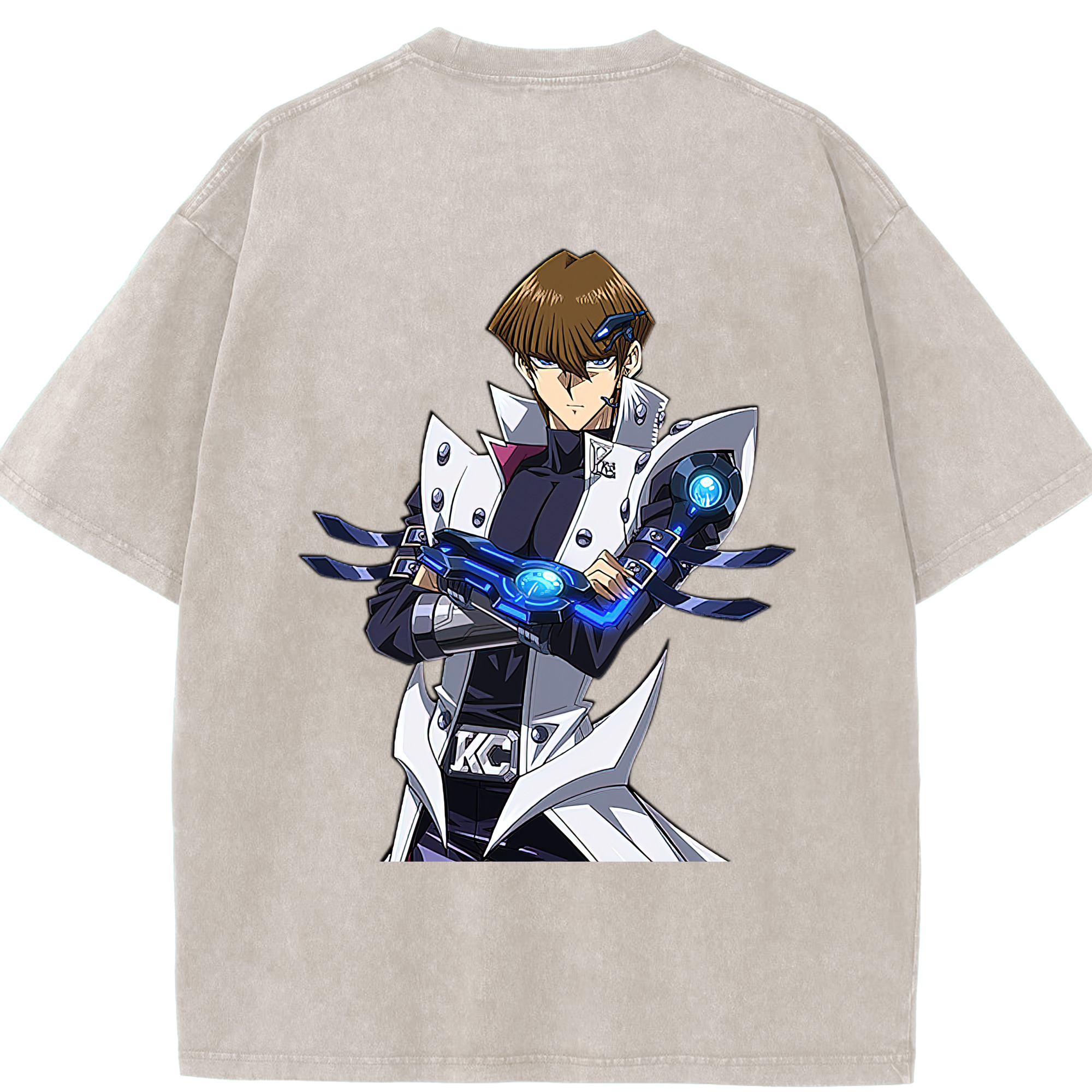 （画像用） 遊☆戯☆王 Yu-Gi-Oh! 綿100% ヴィンテージ風 半袖Tシャツ（背面プリント）