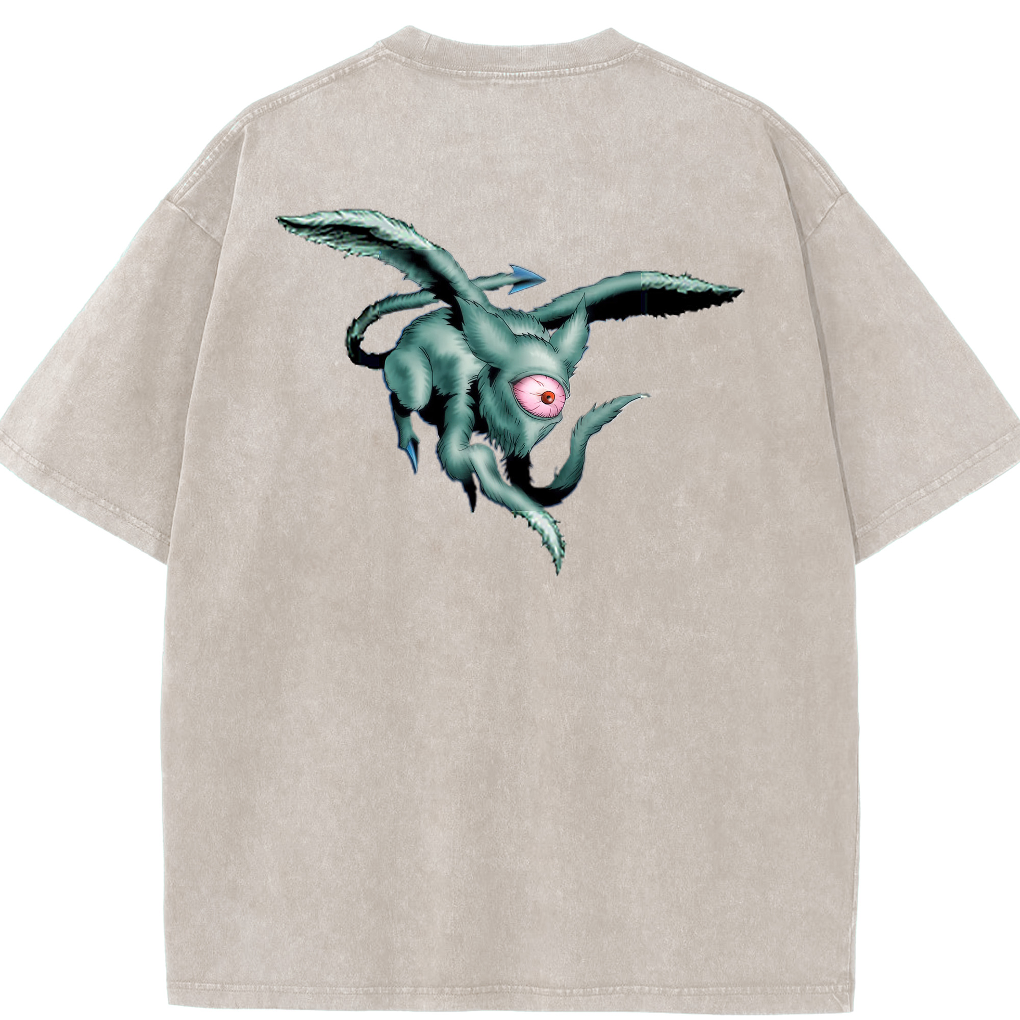 （画像用） 遊☆戯☆王 Yu-Gi-Oh! 綿100% ヴィンテージ風 半袖Tシャツ（背面プリント）