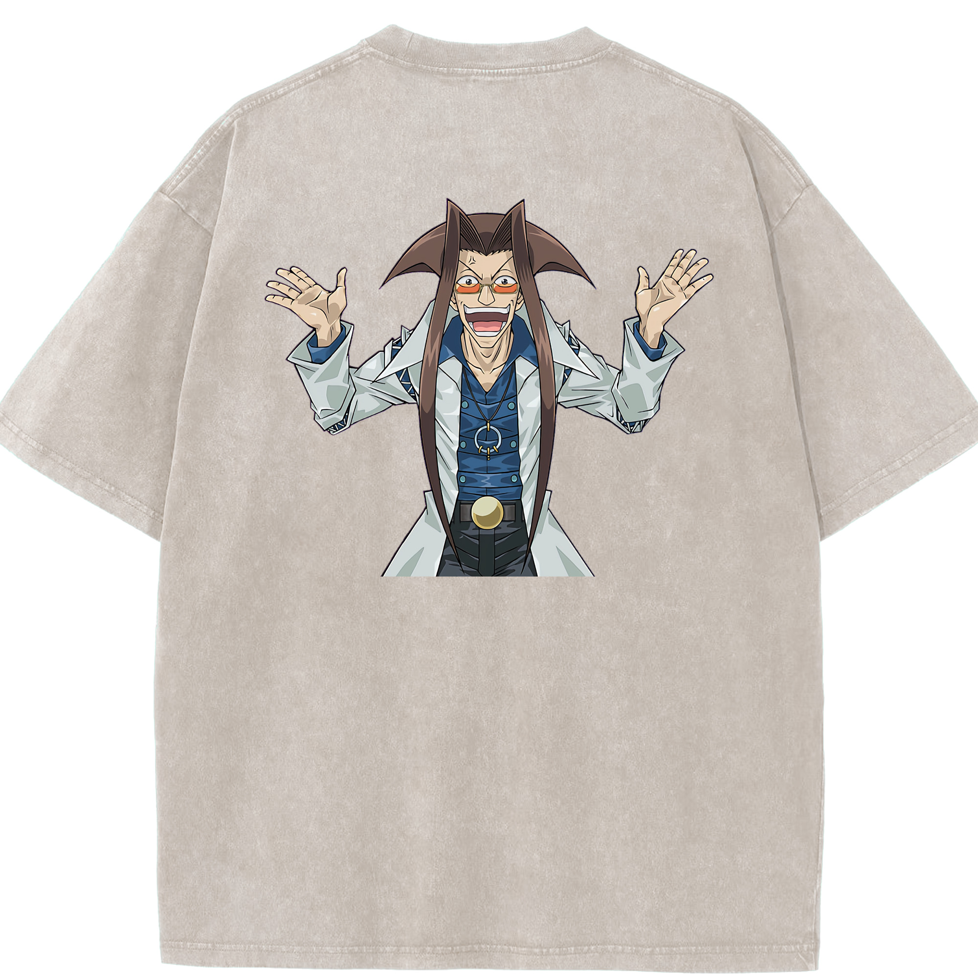 （画像用） 遊☆戯☆王 Yu-Gi-Oh! 綿100% ヴィンテージ風 半袖Tシャツ（背面プリント）