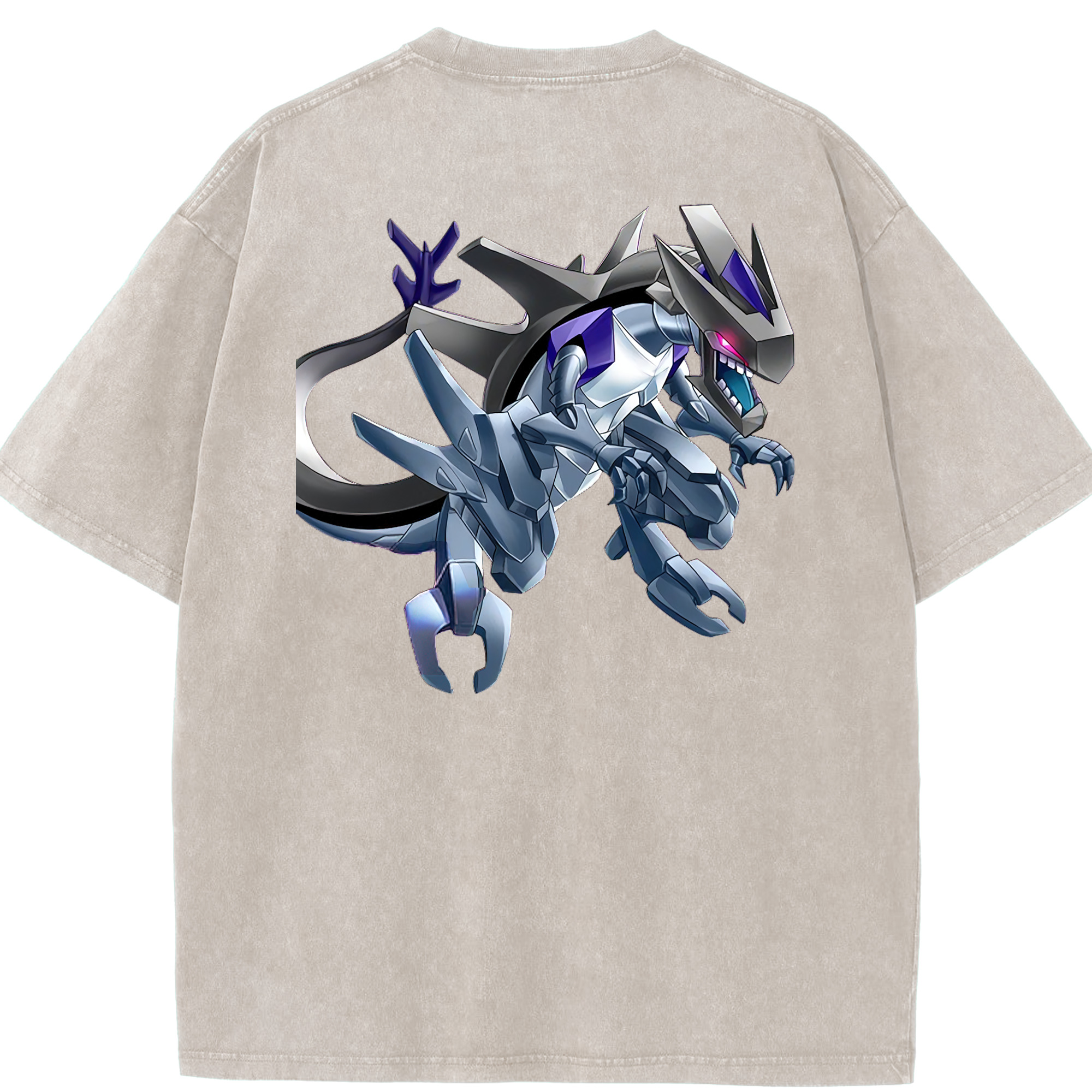 （画像用） 遊☆戯☆王 Yu-Gi-Oh! 綿100% ヴィンテージ風 半袖Tシャツ（背面プリント）