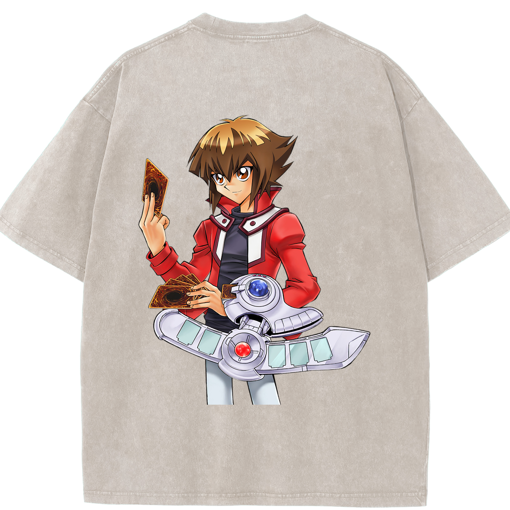 （画像用） 遊☆戯☆王 Yu-Gi-Oh! 綿100% ヴィンテージ風 半袖Tシャツ（背面プリント）